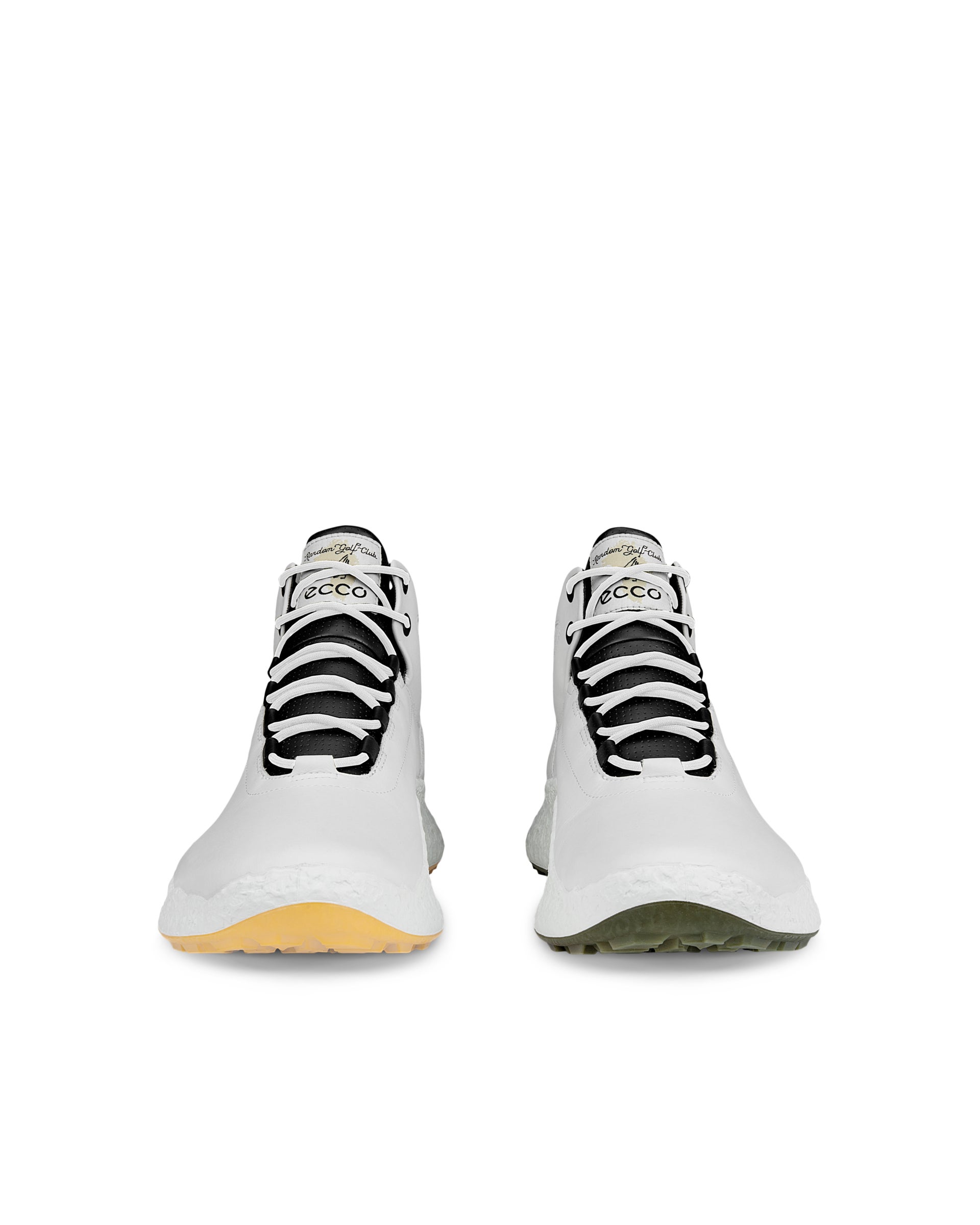 ECCO® M GOLF BIOM H5 férfi bőr golfcipő - Fehér - Front pair