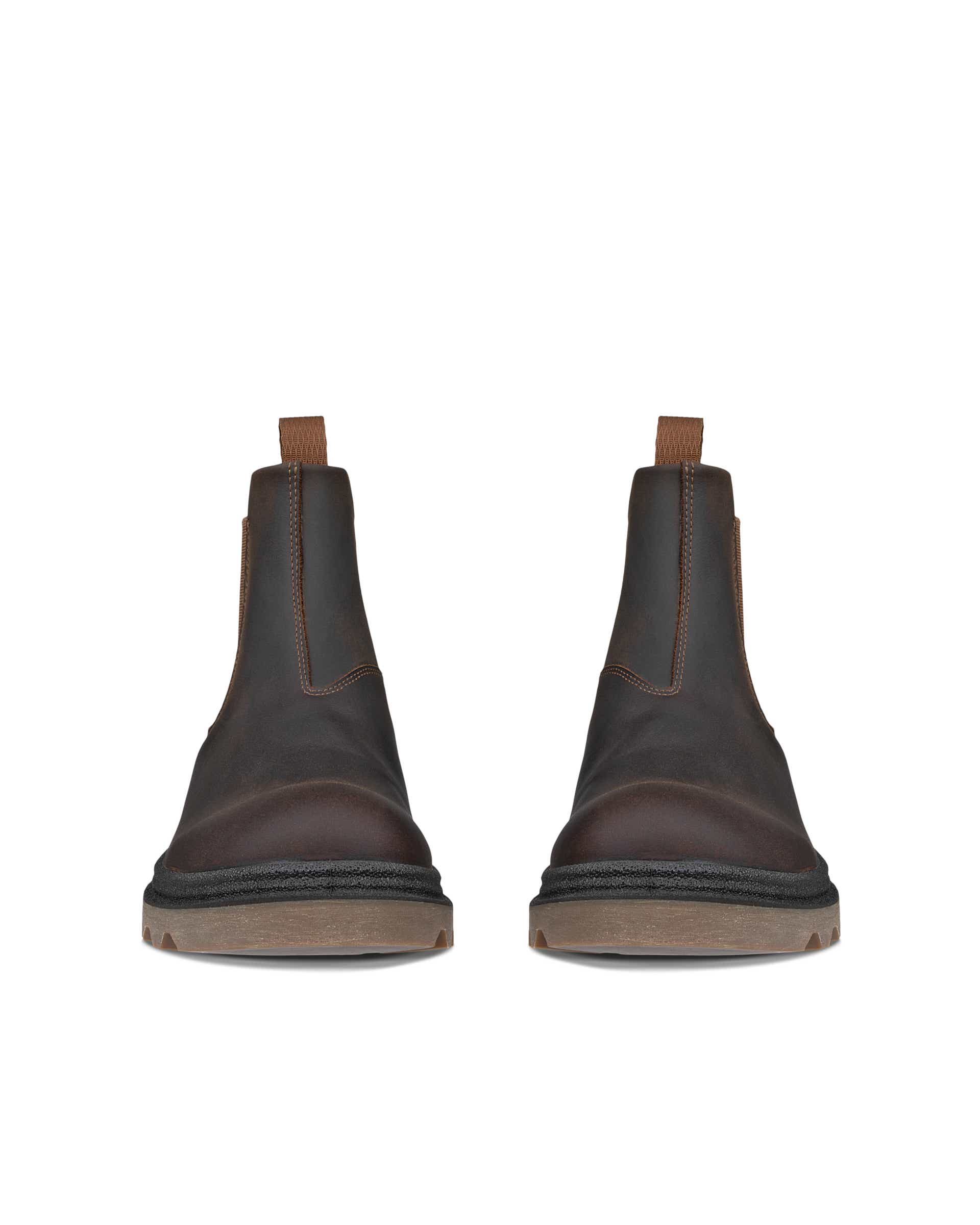 Botas Chelsea nobuck mulher ECCO® GRAINER - Castanho - Front pair