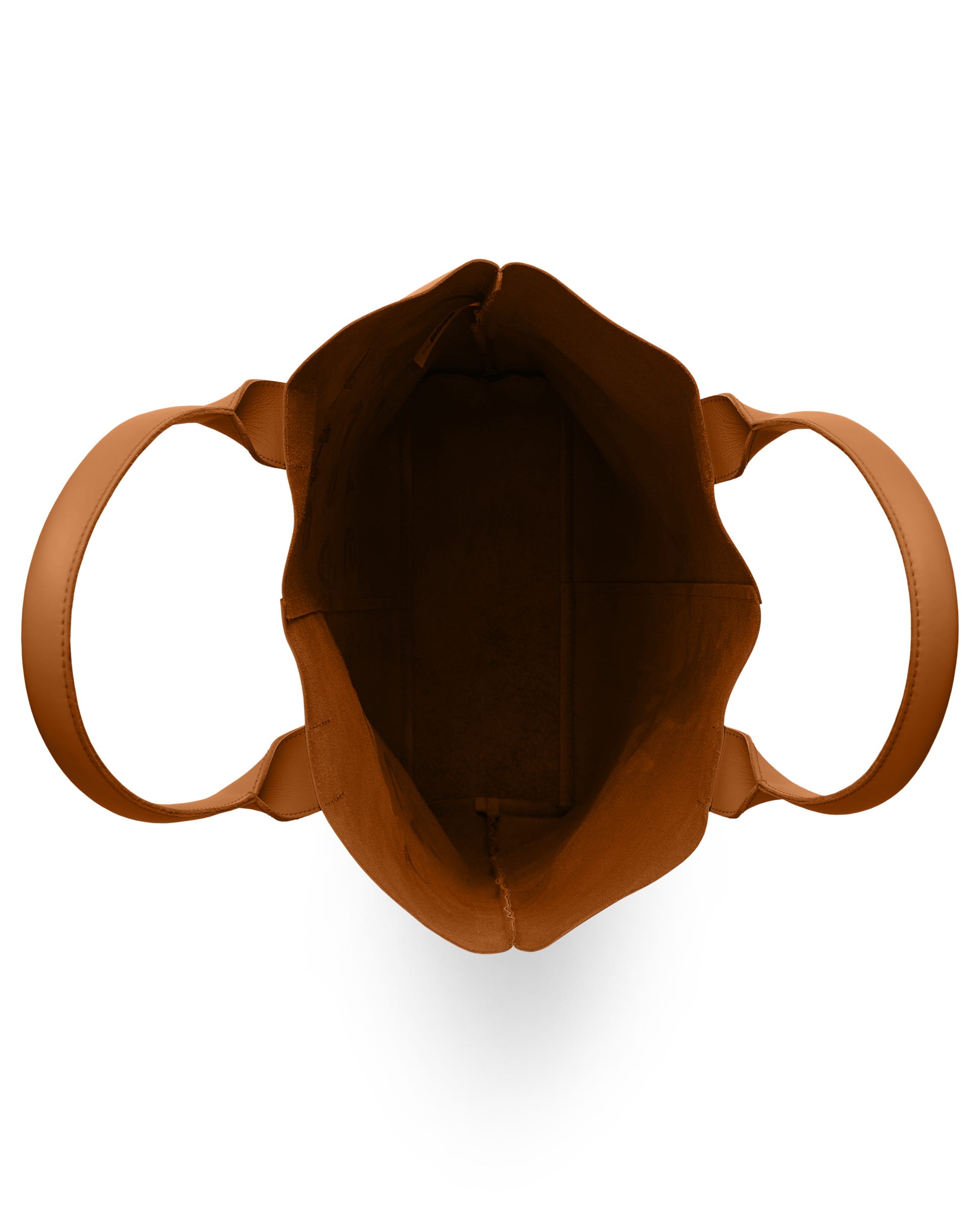 ECCO TOTE REAL LEATHER レザートートバッグ - ブラウン - Birdeye