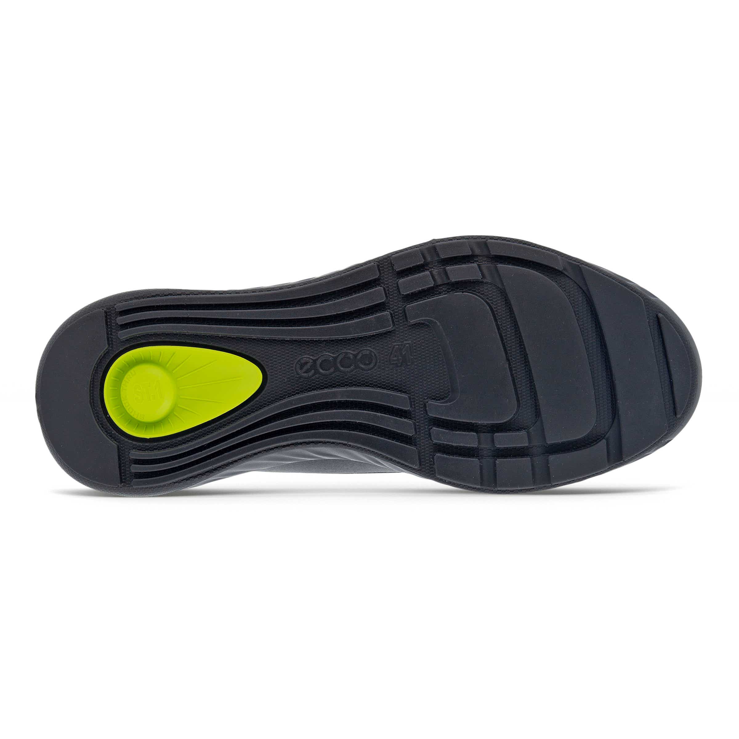 ECCO ATH 1F メンズ テキスタイルスリップオンスニーカー - ブラック - Sole