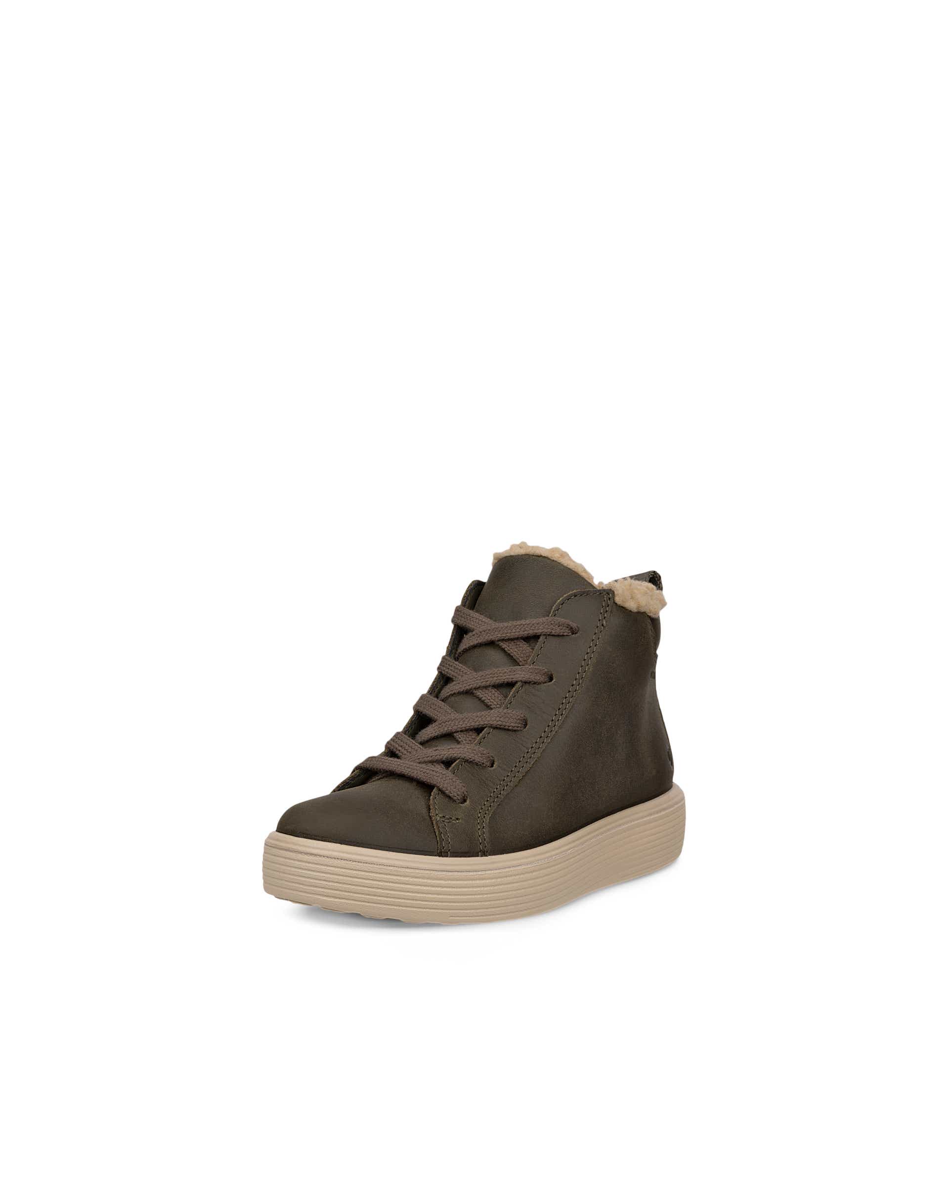 ECCO® SOFT 60 bottines imperméable en nubuck pour enfant - Vert - Main