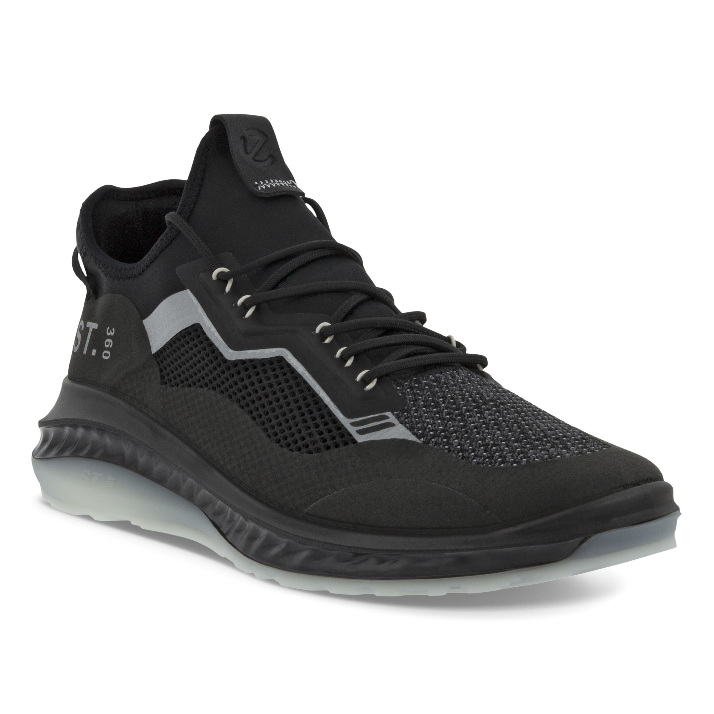 Men's ECCO® ST.360 Textile Sneaker - Black - Main