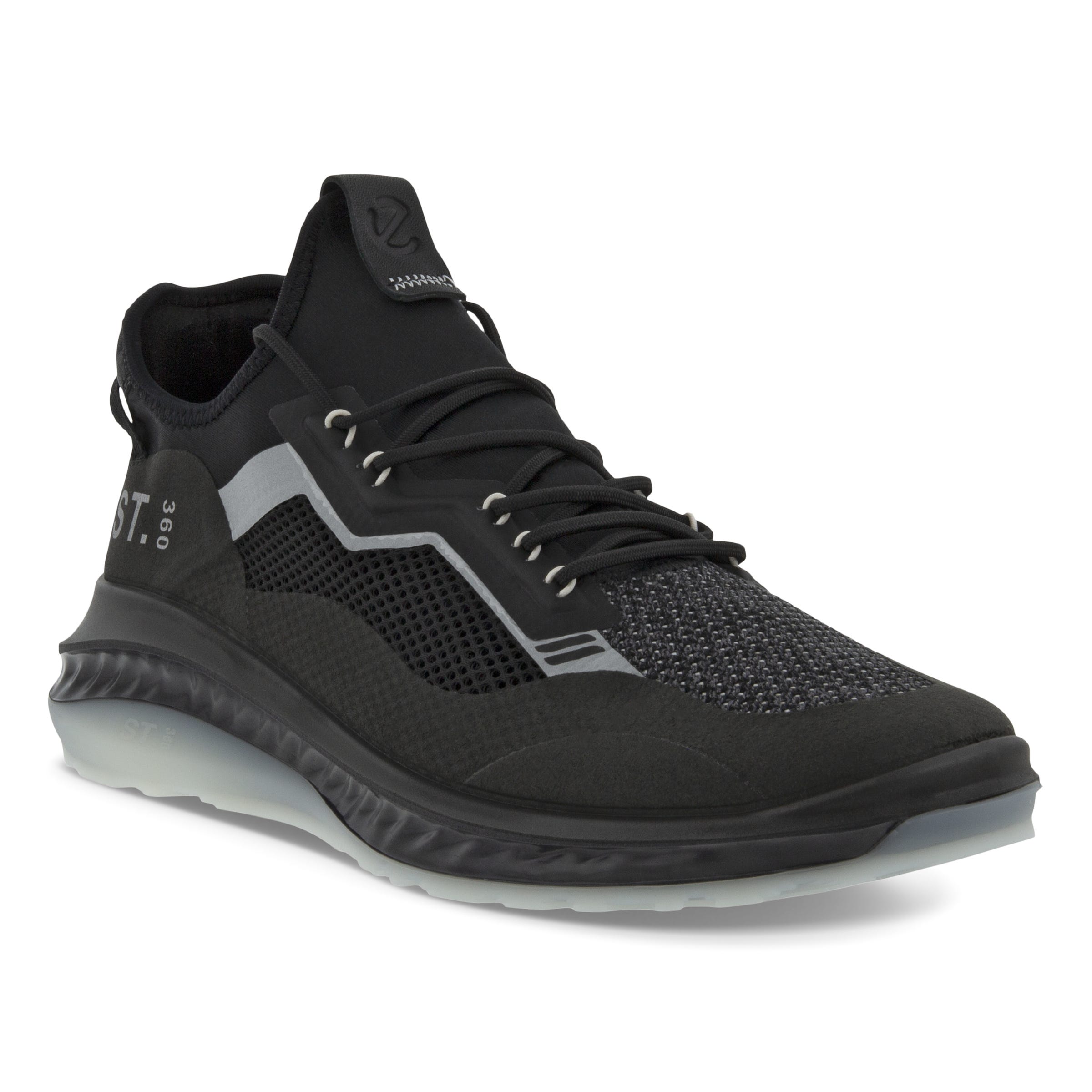 Men's ECCO® ST.360 Textile Sneaker - Black - Main