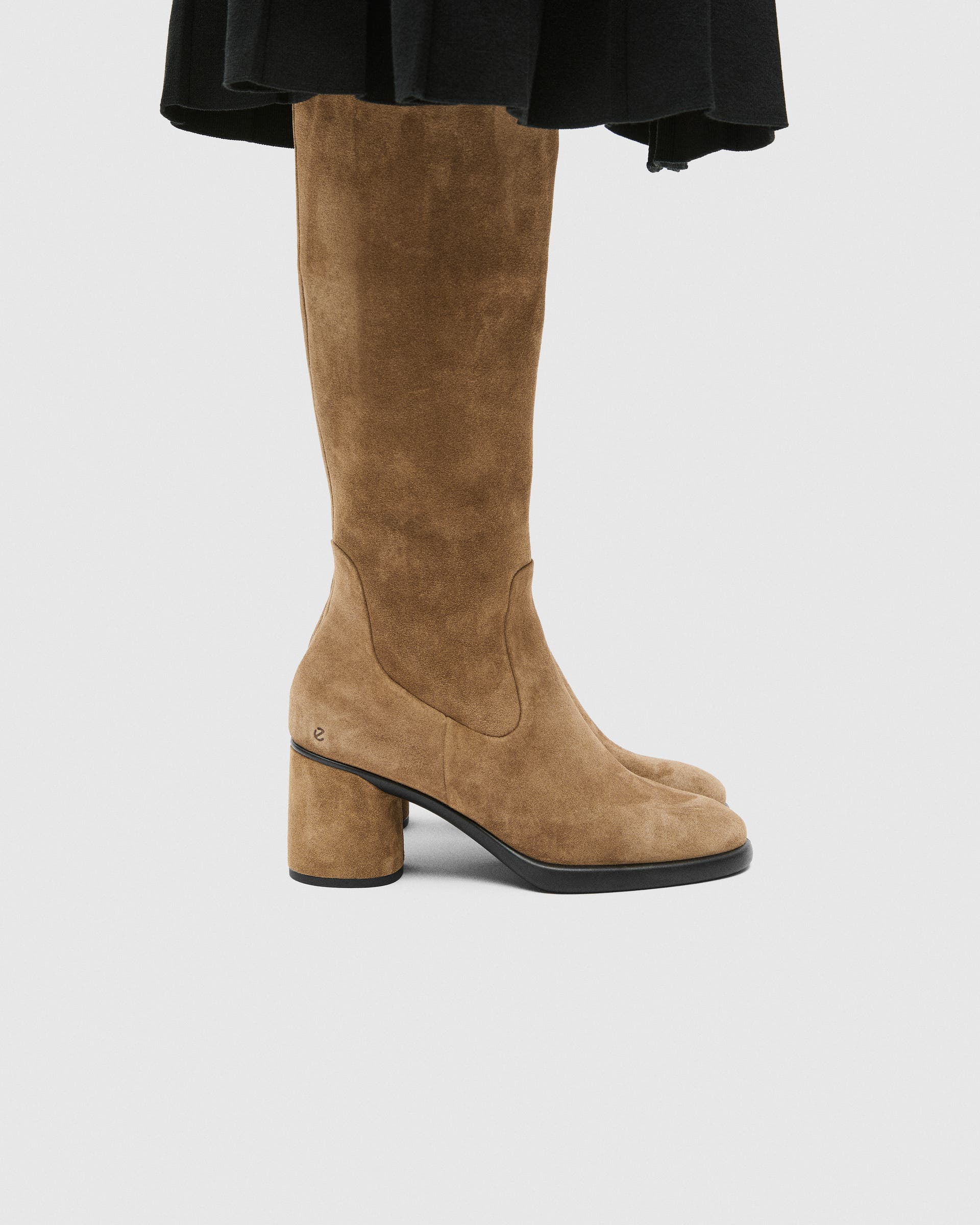 Women's ECCO® SCULPTED LX 55 Suede High-Cut Boot - Brown - Lifestyle image-1