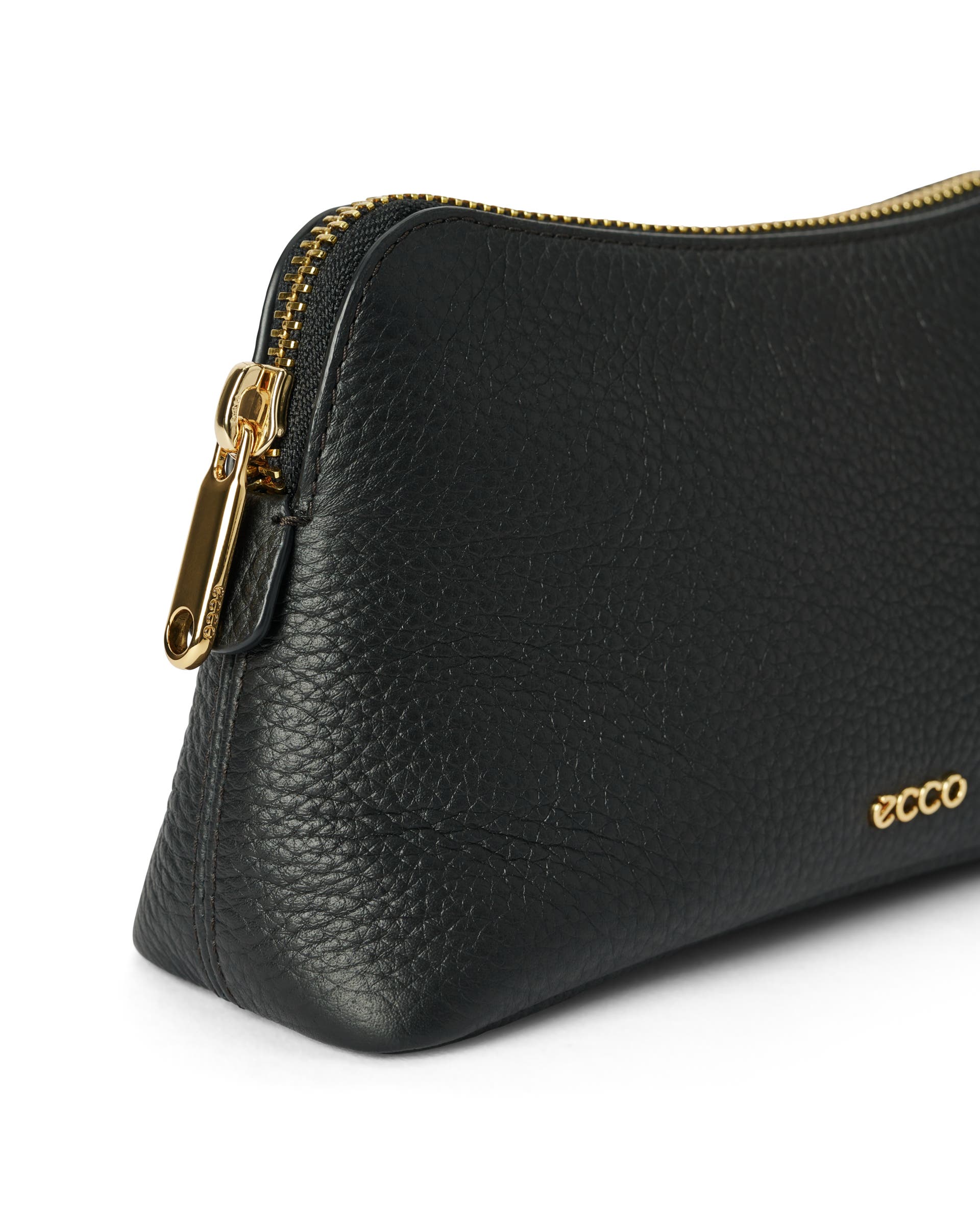 ECCO® Leather Cosmetic Pouch - Black - Detail-1