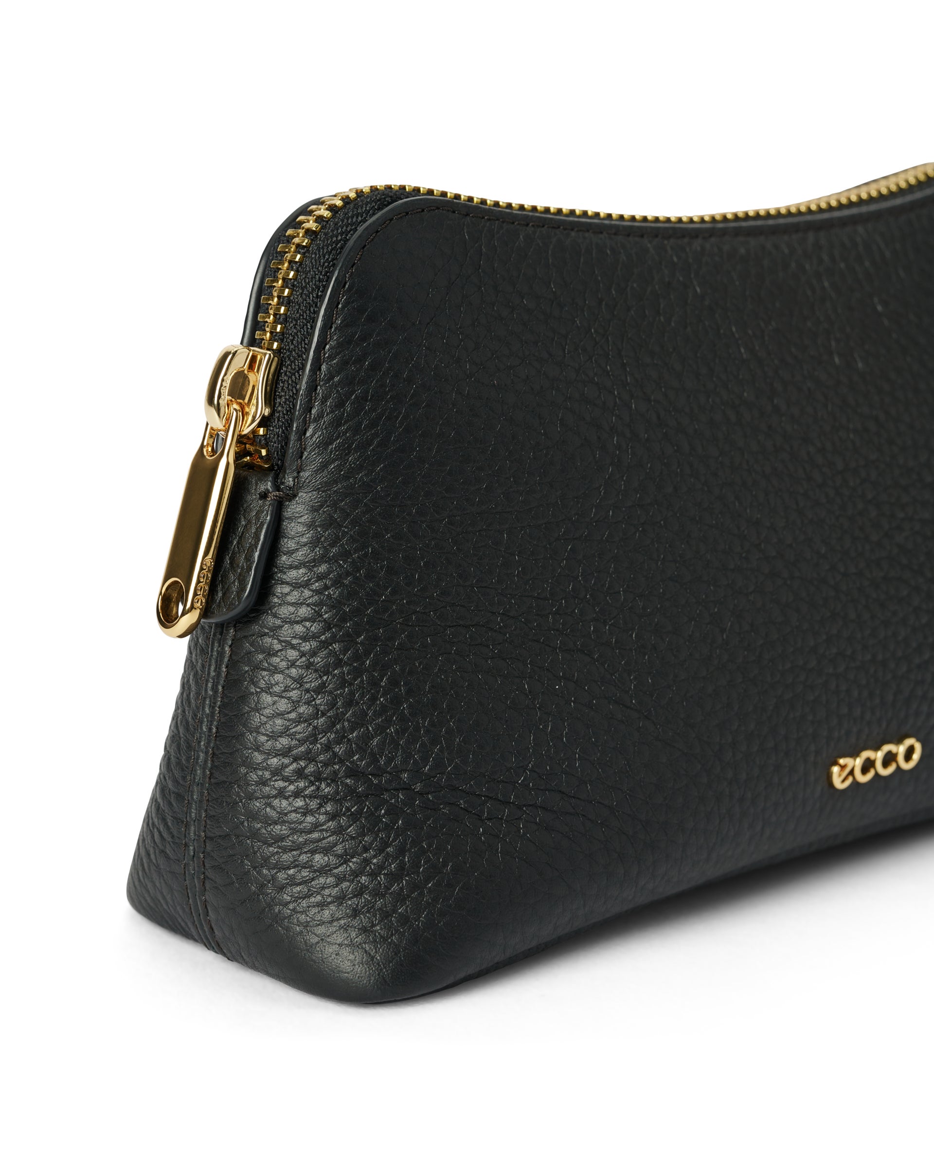 ECCO® Cosmetic Pouch pochette cuir - Noir - Detail-1