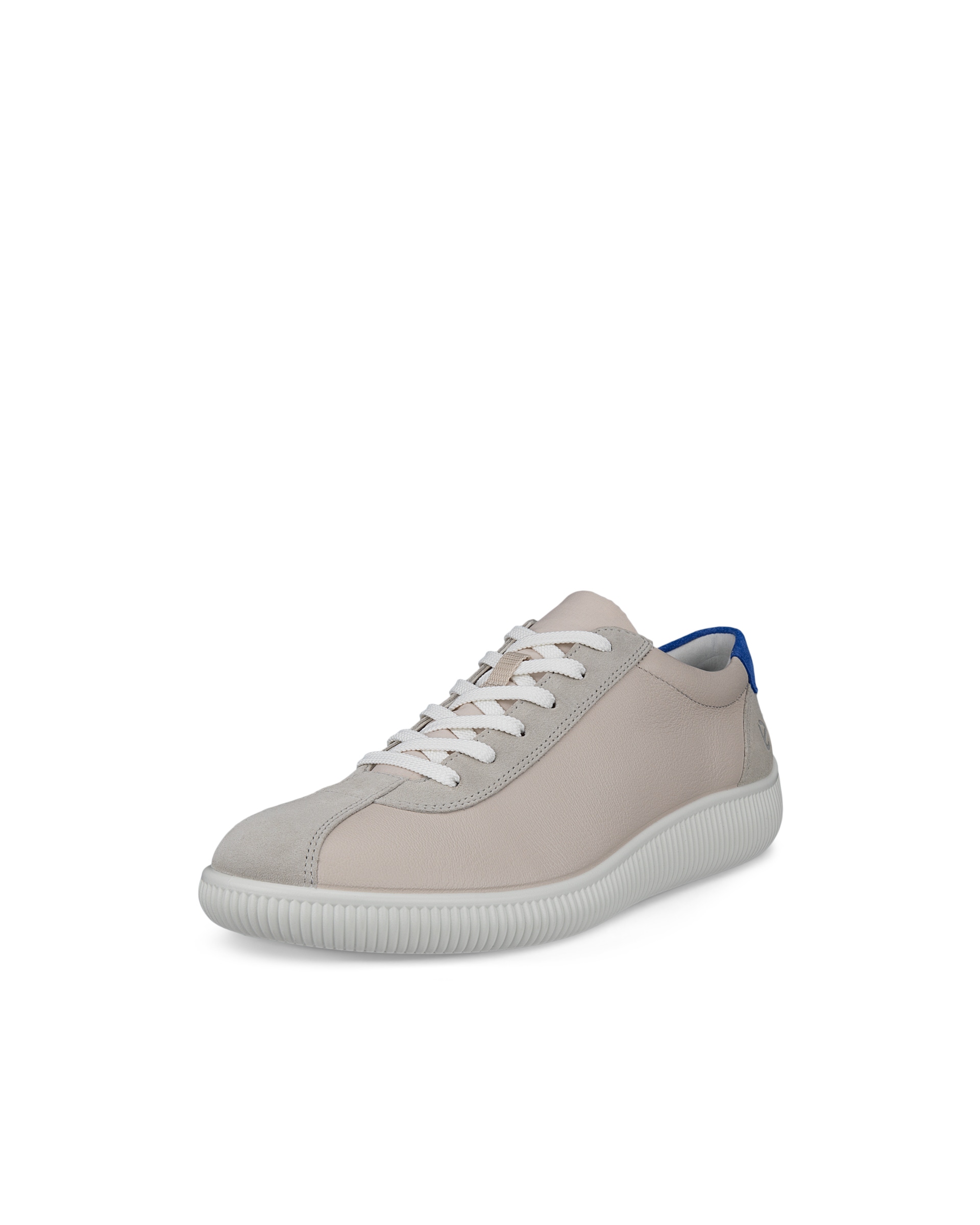 ECCO® Soft Zero Heren leren sneaker - Grijs - Main