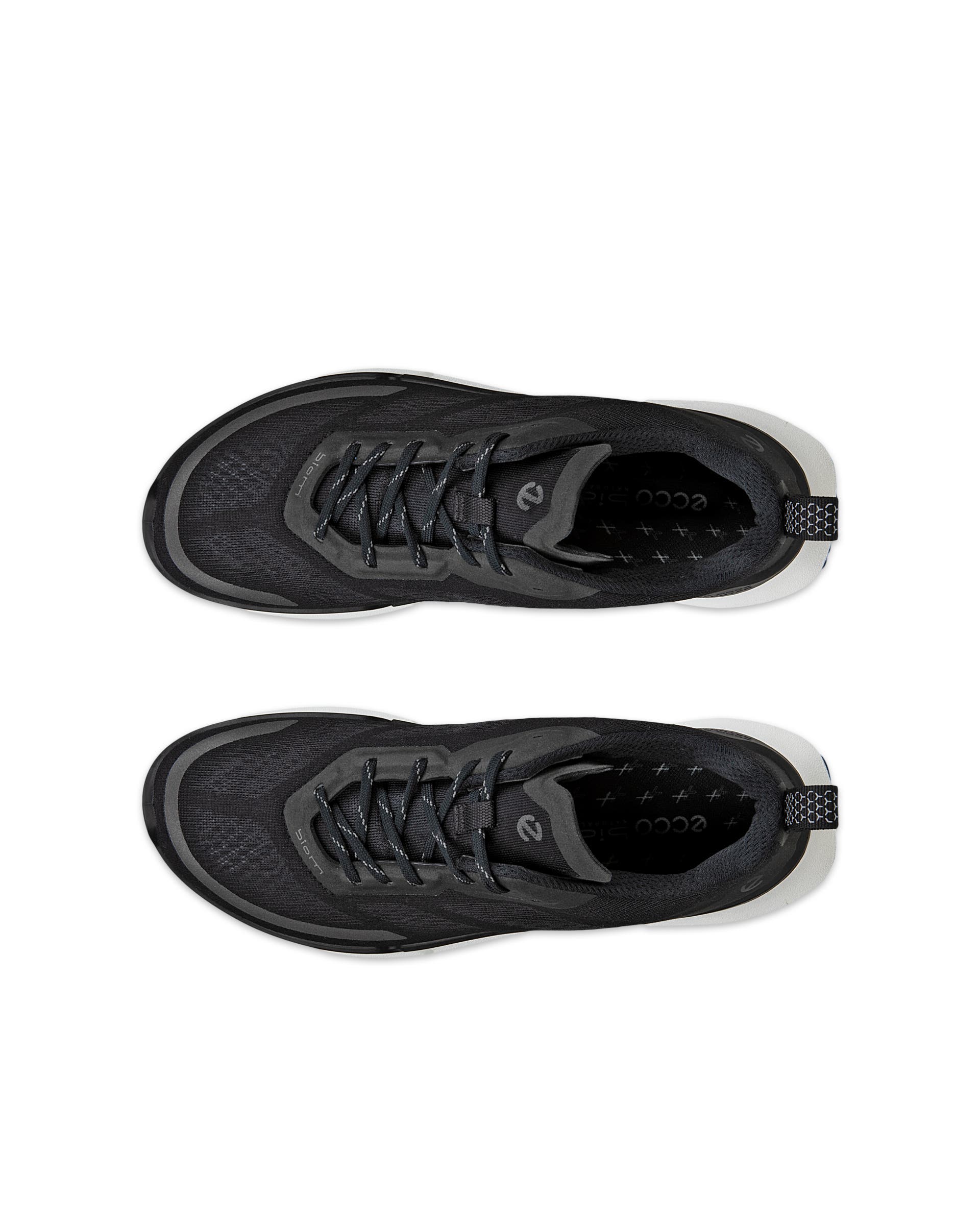 Women's ECCO® Biom 2.0 Low Breathru Textile Sneaker - Black - Top left pair