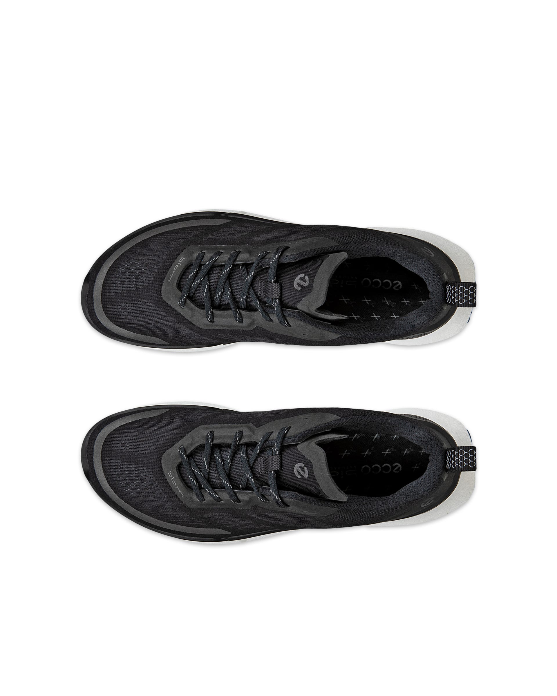Women's ECCO® Biom 2.0 Low Breathru Textile Sneaker - Black - Top left pair