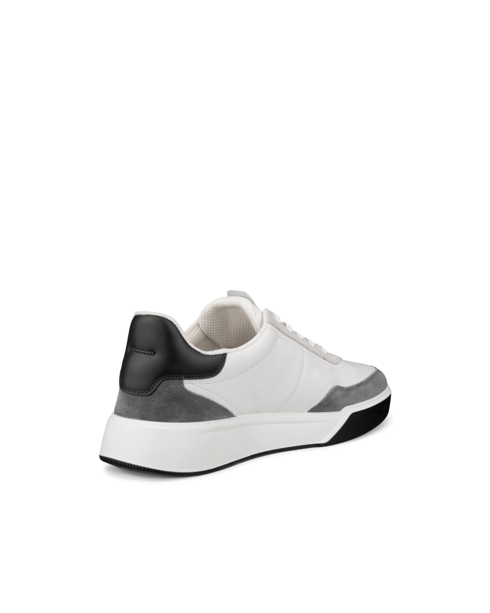 Moški usnjeni ležerni čevlji ECCO® STREET COURT - Bela - Back