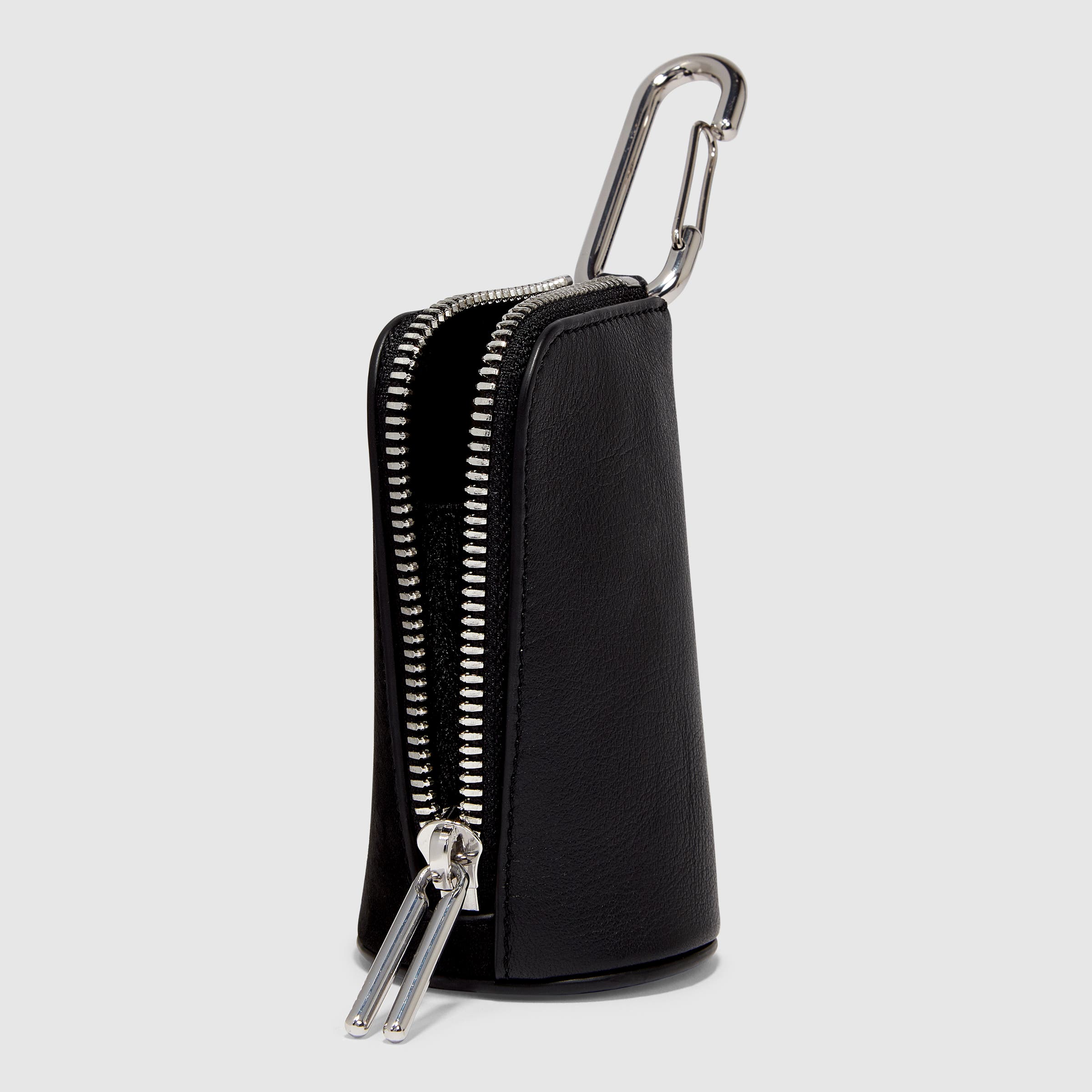 ECCO® Textureblock Leather Pouch Wallet - Black - Main