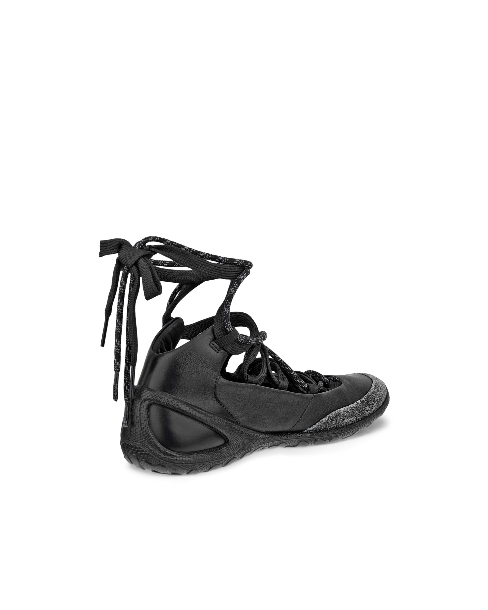 ECCO® BIOM Lite baskets de plein air en cuir pour femme - Noir - Back