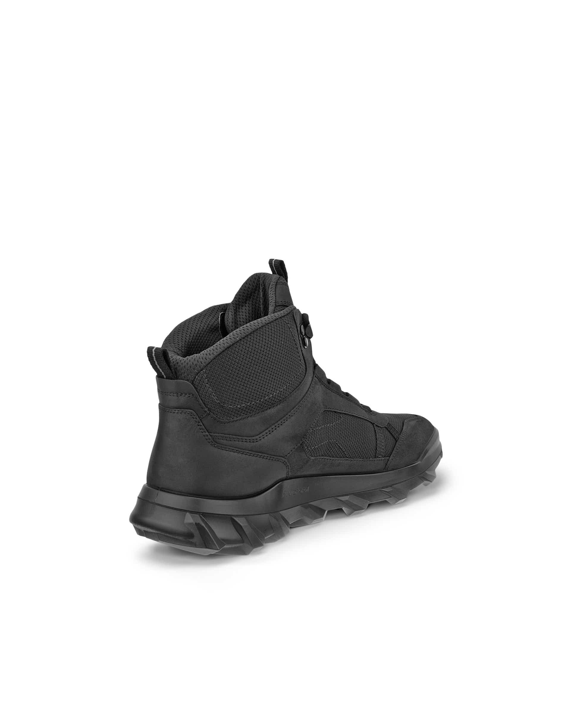 Men's ECCO® MX Nubuck Waterproof Mid-Cut Outdoor Boot - Black - Back