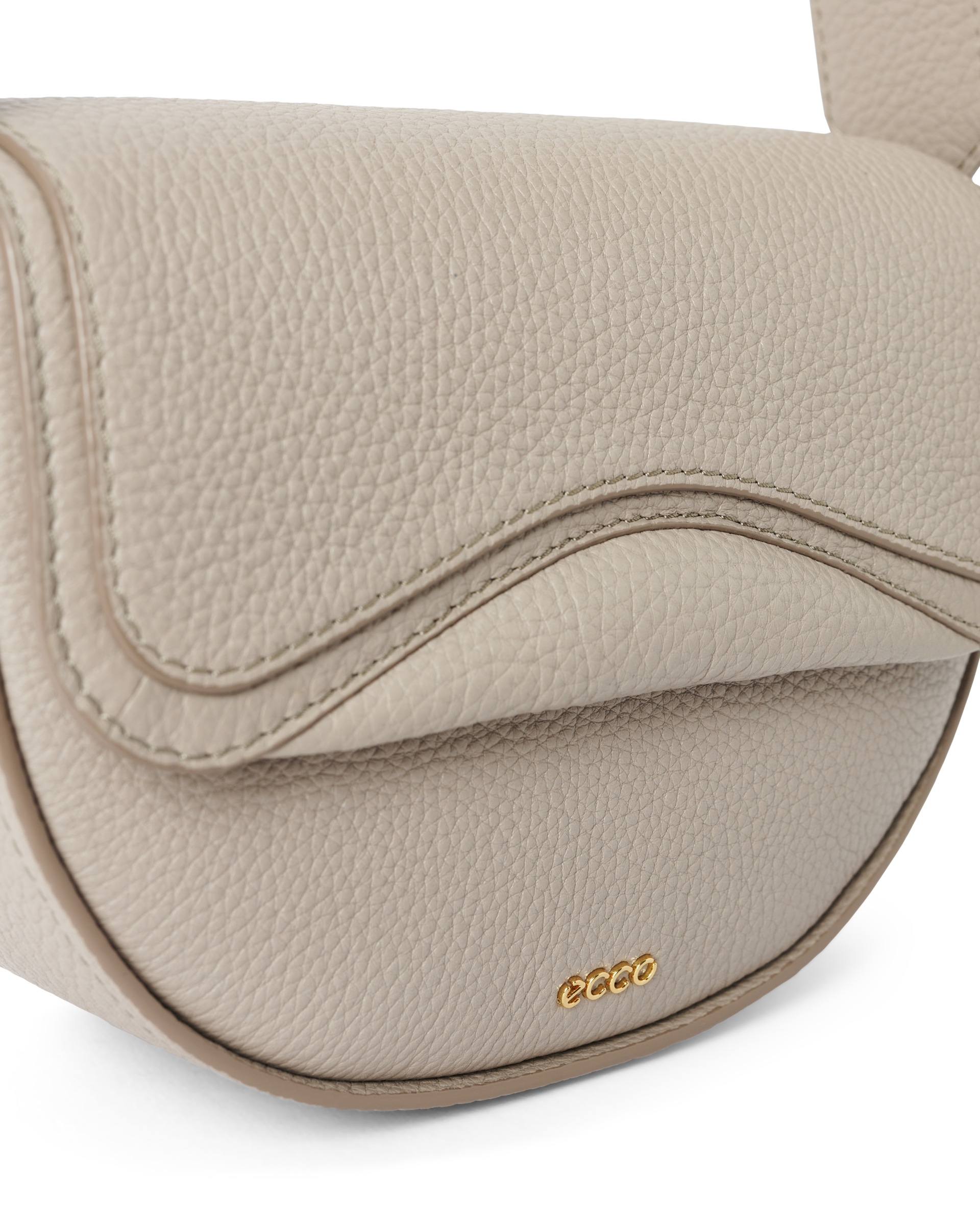 ECCO® Saddle Bag leren crossbodytas - Beige - Detail-1