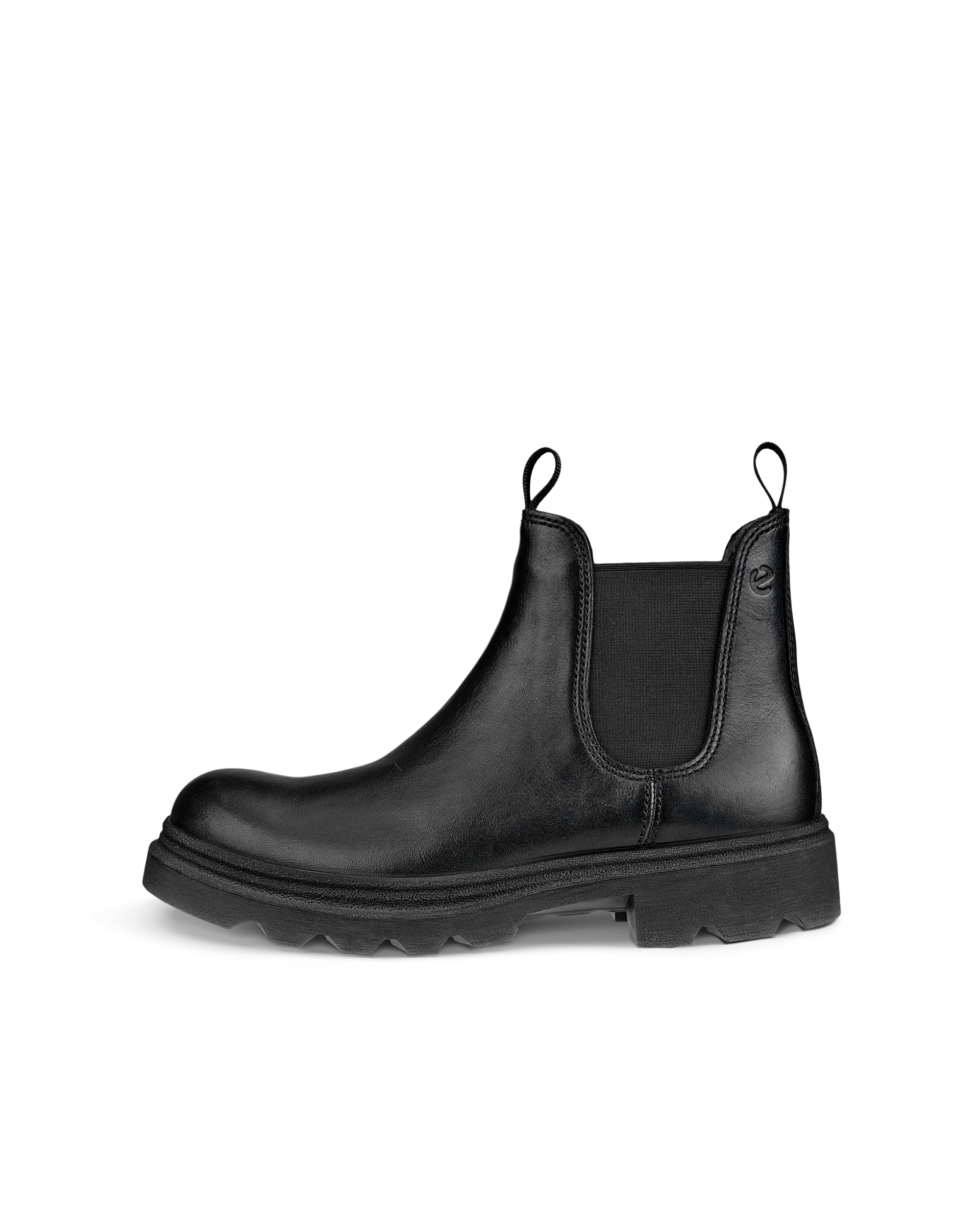Men's ECCO® Grainer Leather Chelsea Boot - Black - Outside