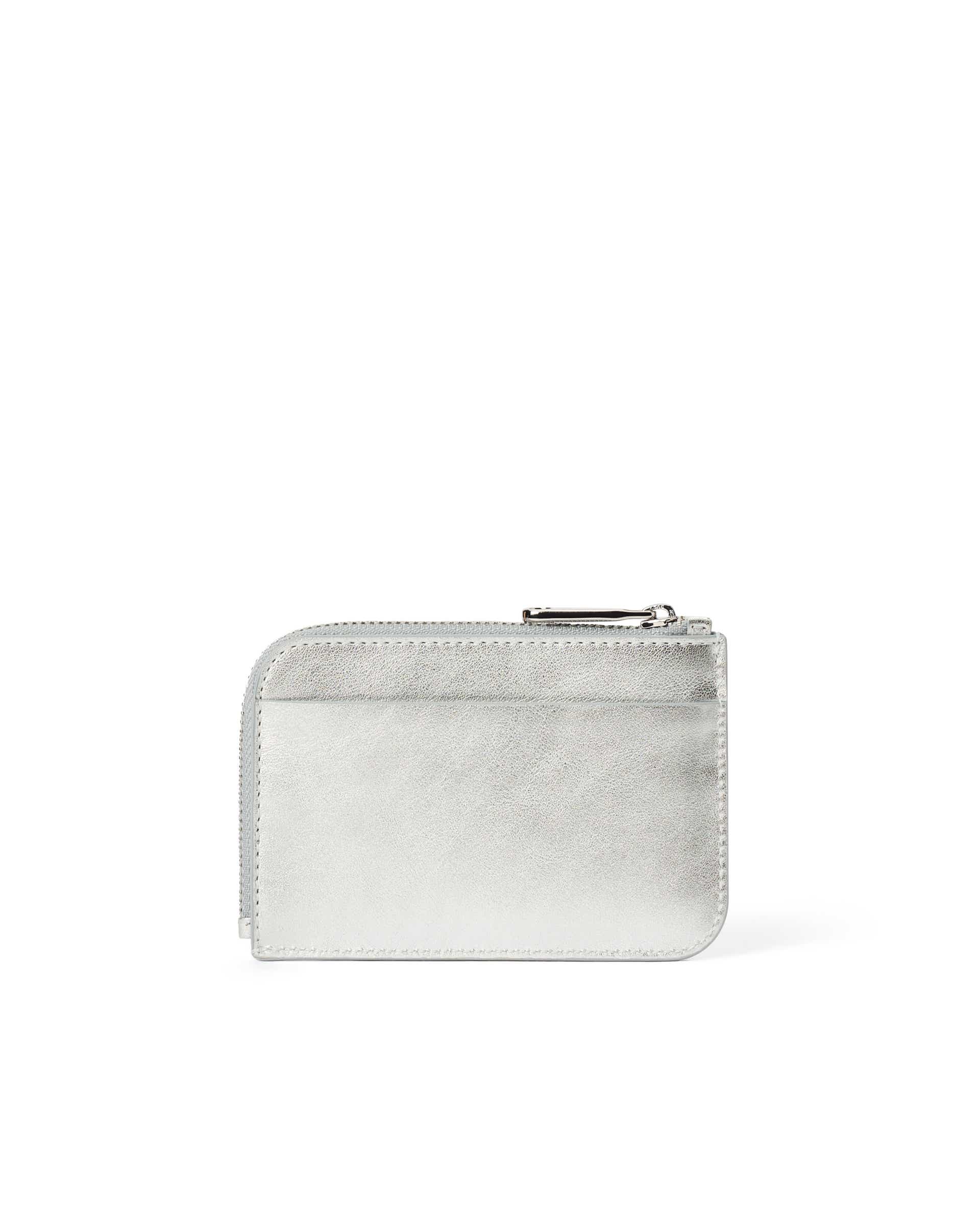 ECCO® CARD CASE ZIPPED odinis kortelių dėklas moterims - Sidabrinė - Back