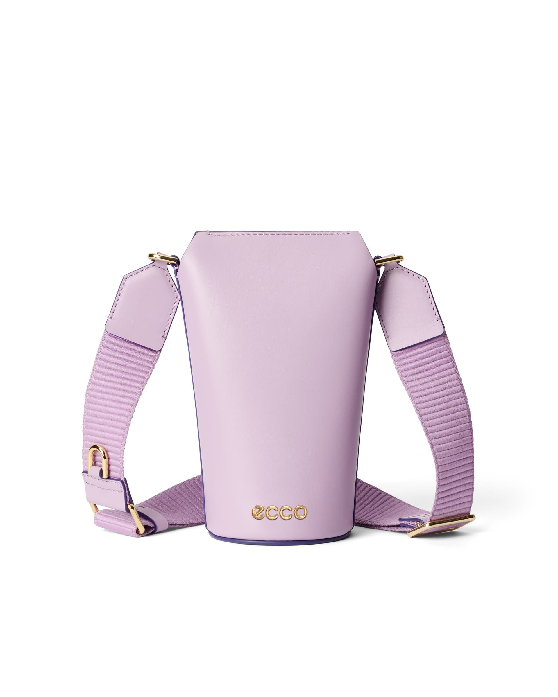 ECCO® Pot Smooth Leather Crossbody Bag - Purple - Main