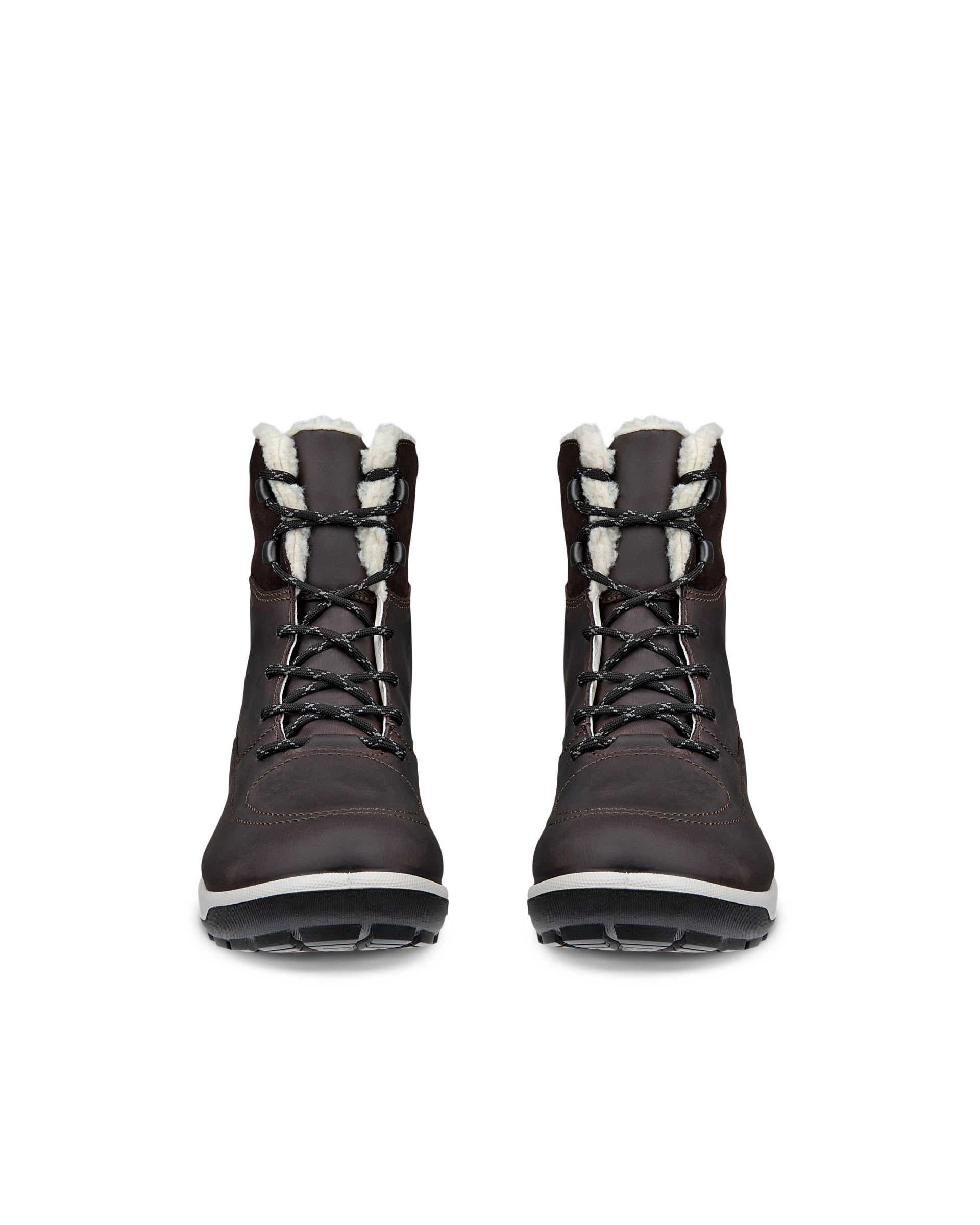 Women's ECCO® Trace Lite Waterproof Oiled Nubuck Boot - Brown - Front pair