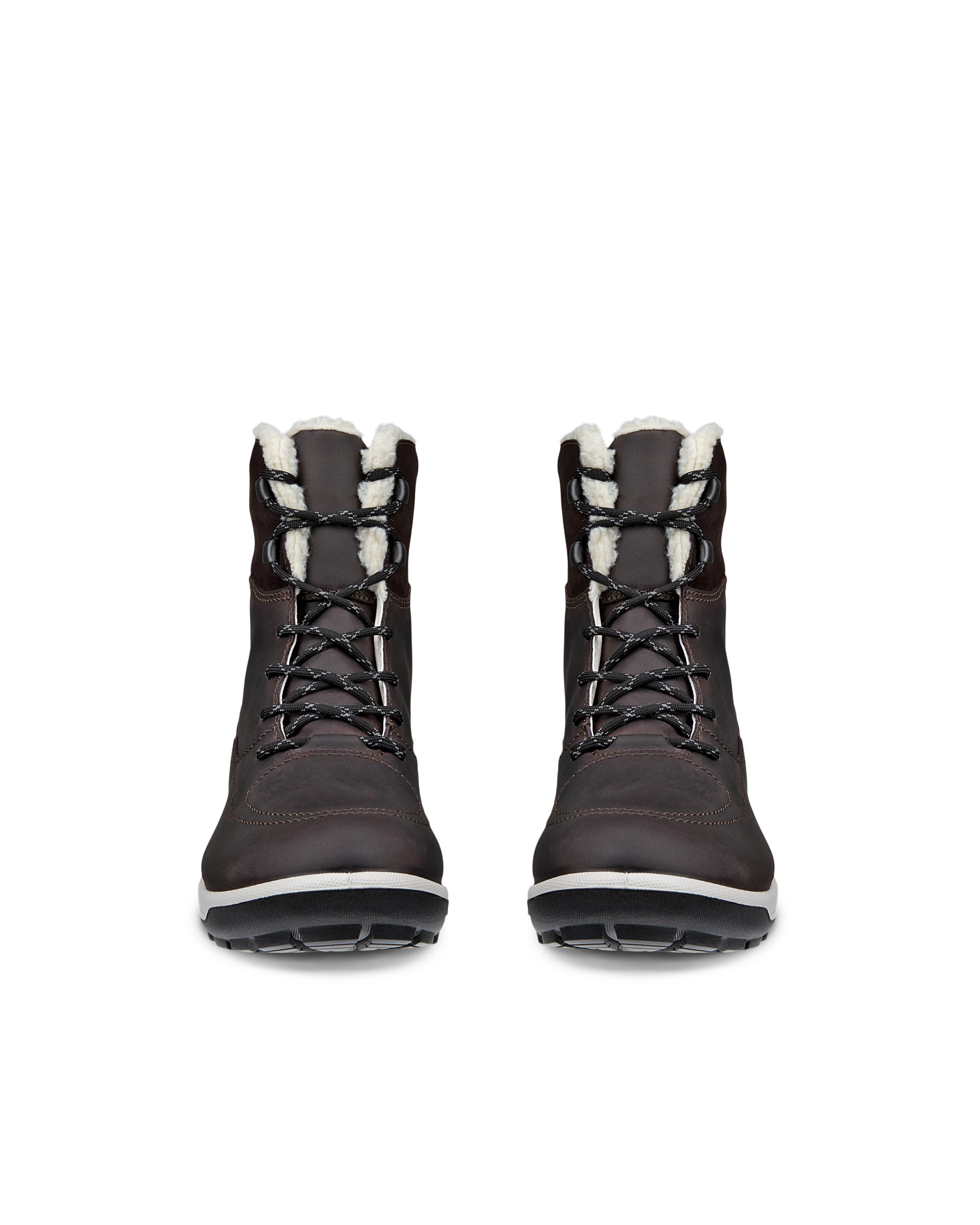 Women's ECCO® Trace Lite Waterproof Oiled Nubuck Boot - Brown - Front pair