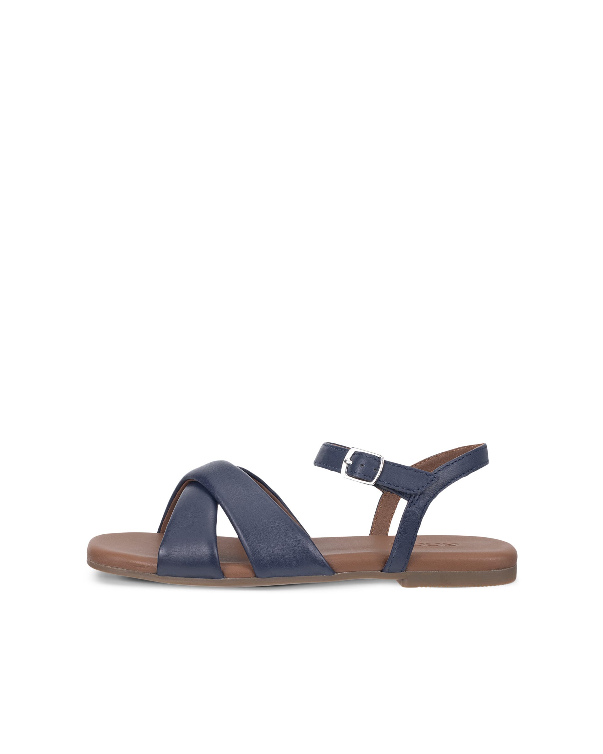 ECCO® MARYLOU női lapos talpú bőrszandál - Kék - Outside