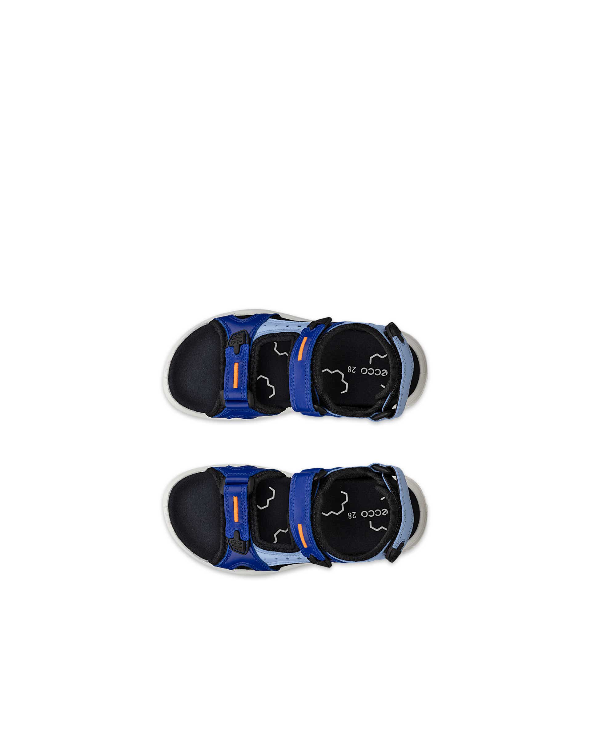 Dětské kožené outdoorové sandály ECCO® X-Trinsic - Modrá - Top left pair