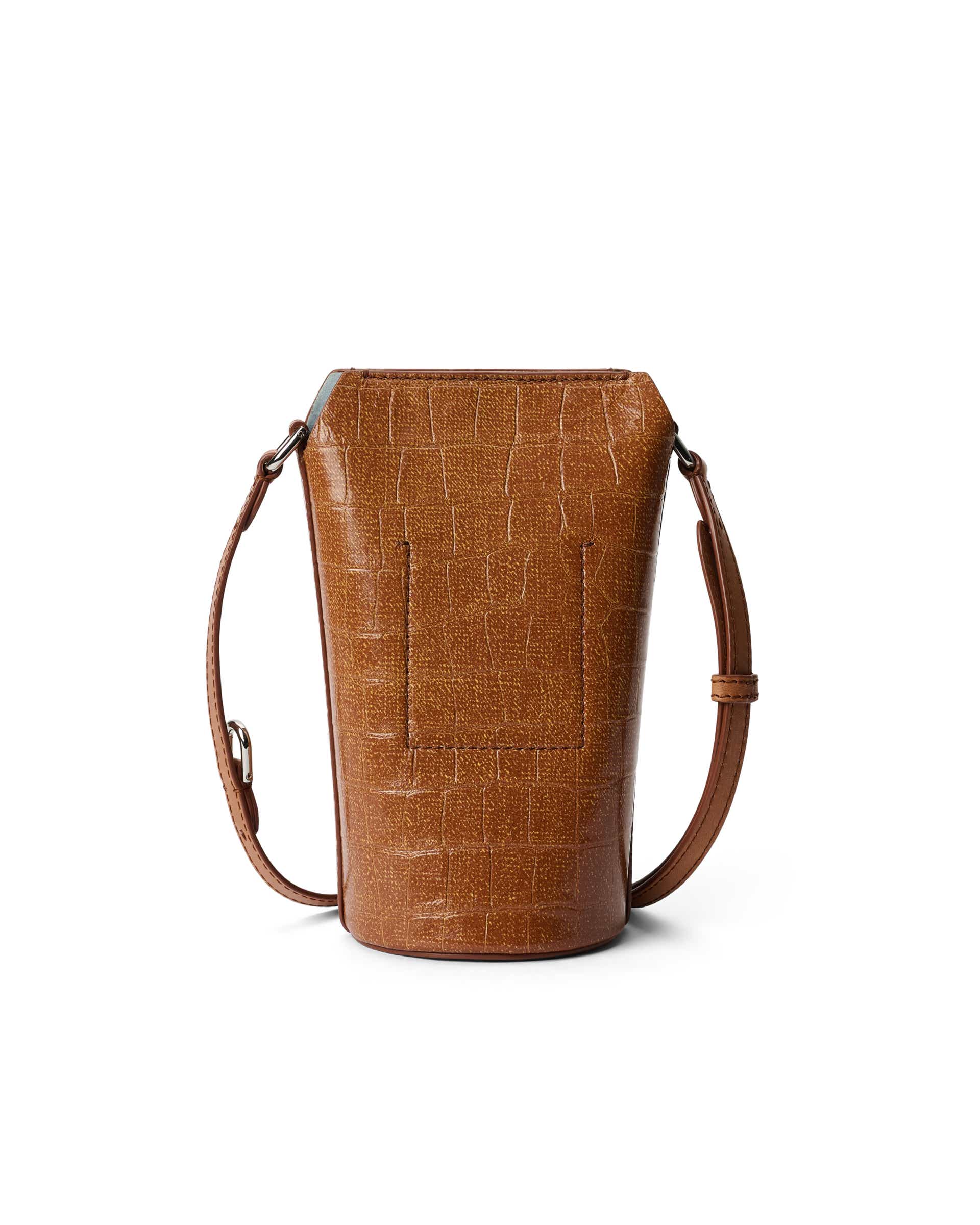 ECCO® Pot Leather Crossbody Bag - Brown - Back