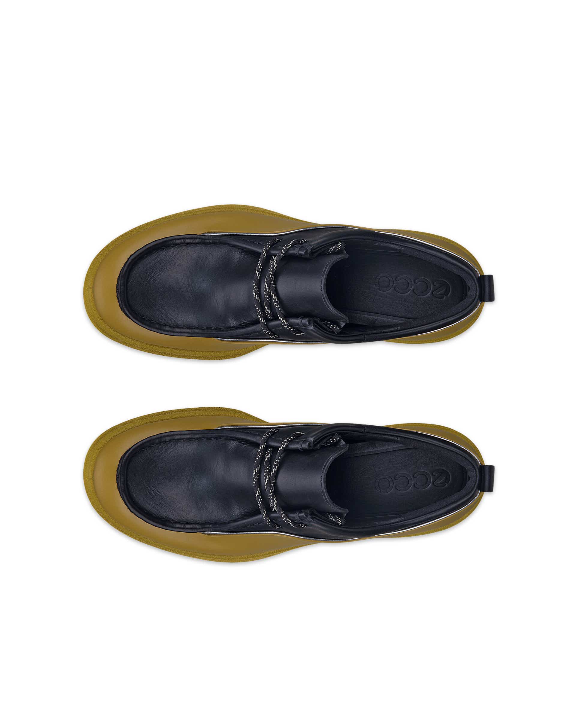 ECCO GRAINER WOMEN ウィメンズ レザーシューズ - グリーン - Top left pair