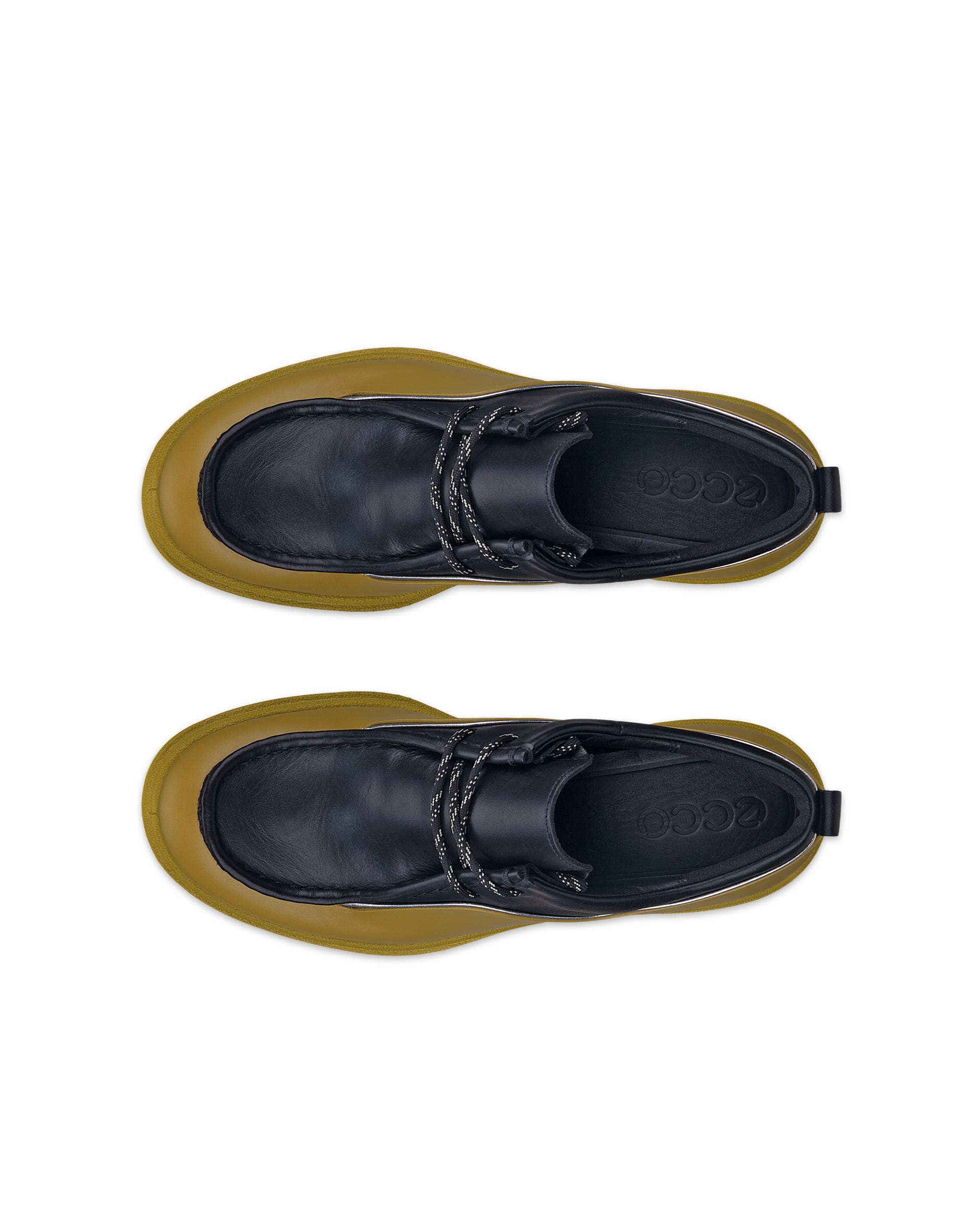 ECCO GRAINER WOMEN ウィメンズ レザーシューズ - グリーン - Top left pair