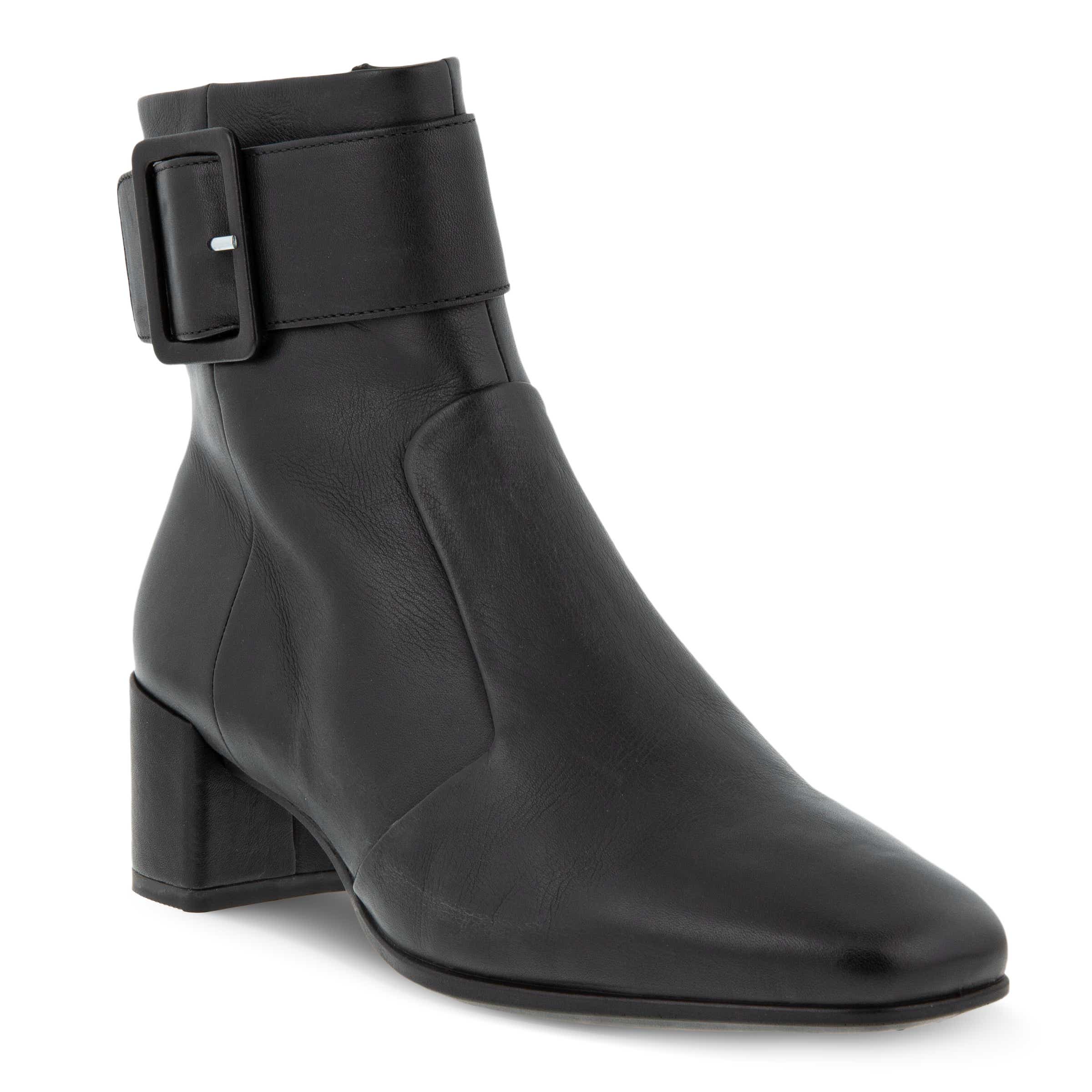 ECCO Shape 35 Squared Women's Buckle Ankle Boot - Black - Main