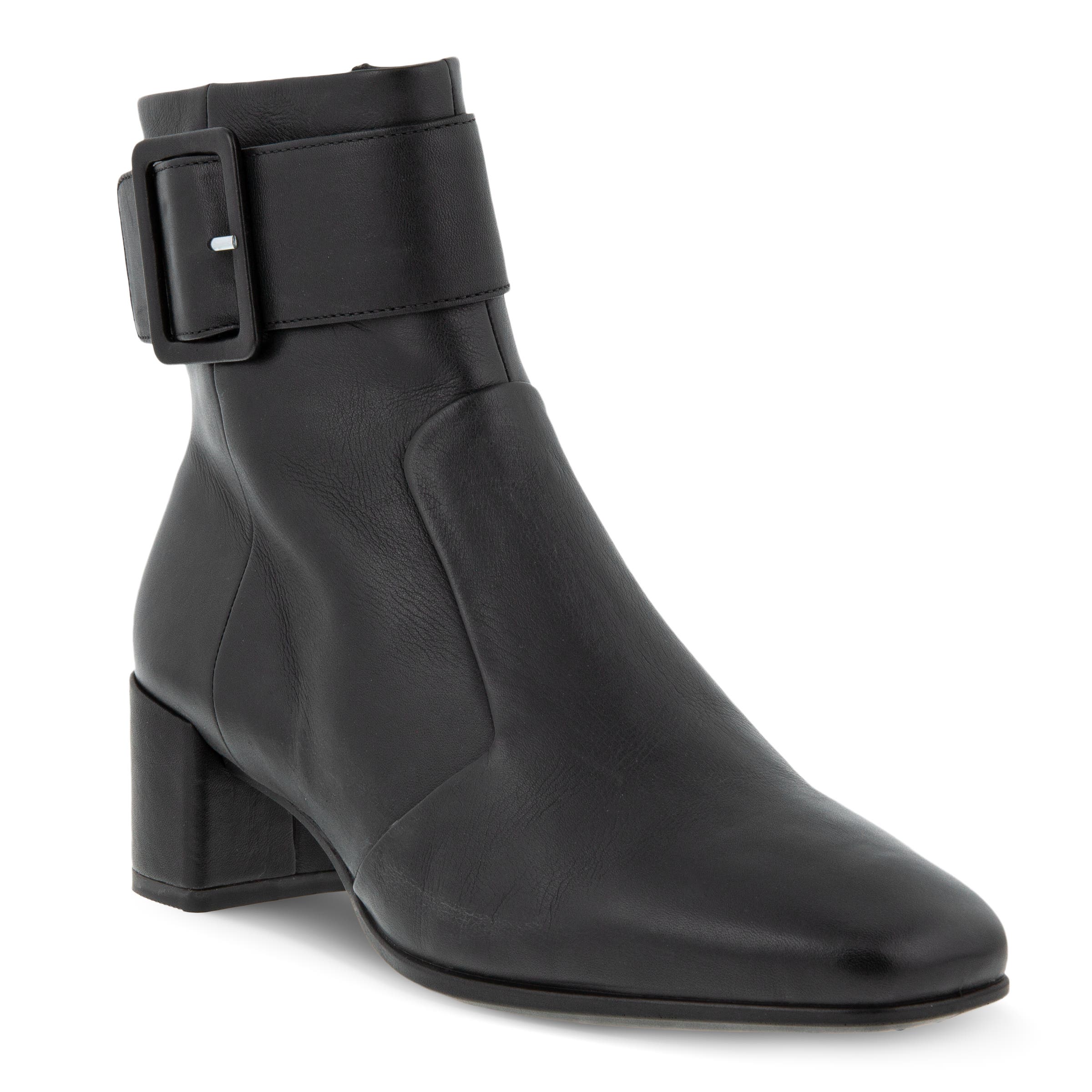 ECCO Shape 35 Squared Women's Buckle Ankle Boot - Black - Main