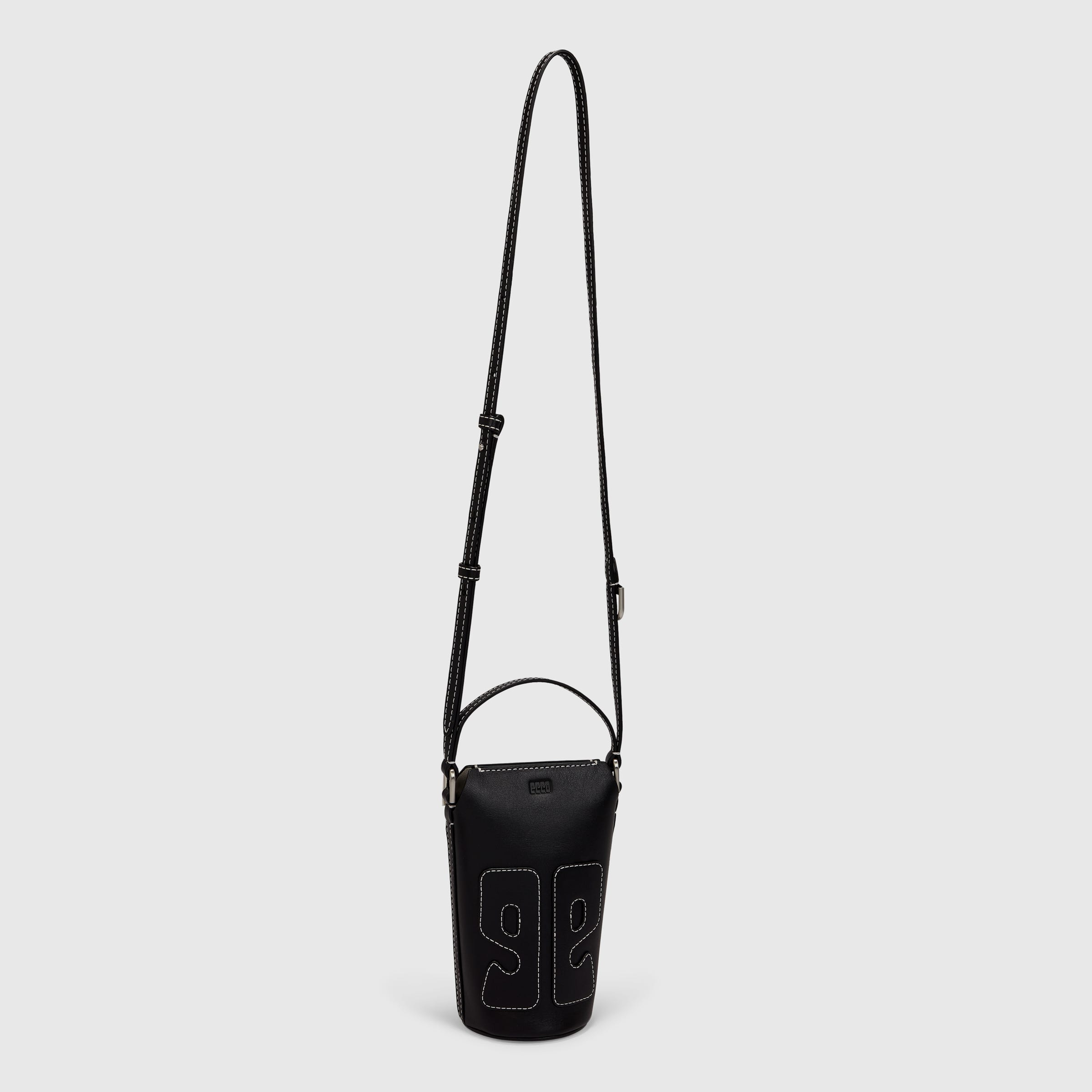 ECCO® E Leather Crossbody Bag - Black - Main