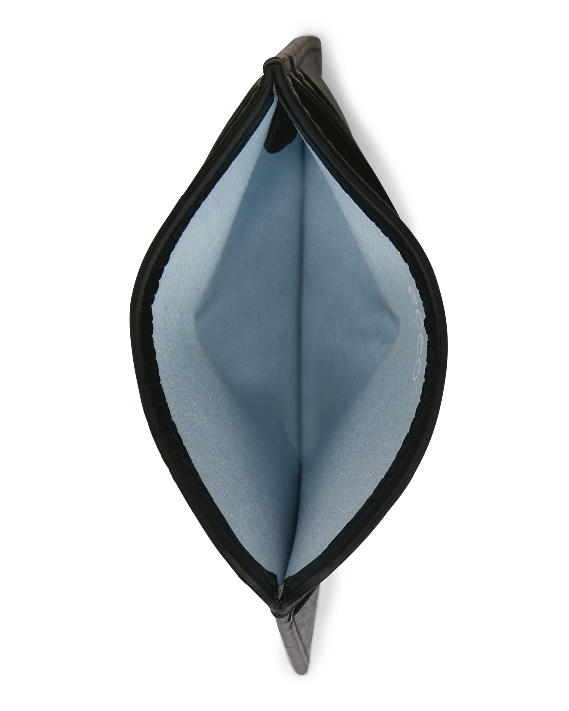 ECCO® Card Case Slim Leather Wallet - Black - Birdeye