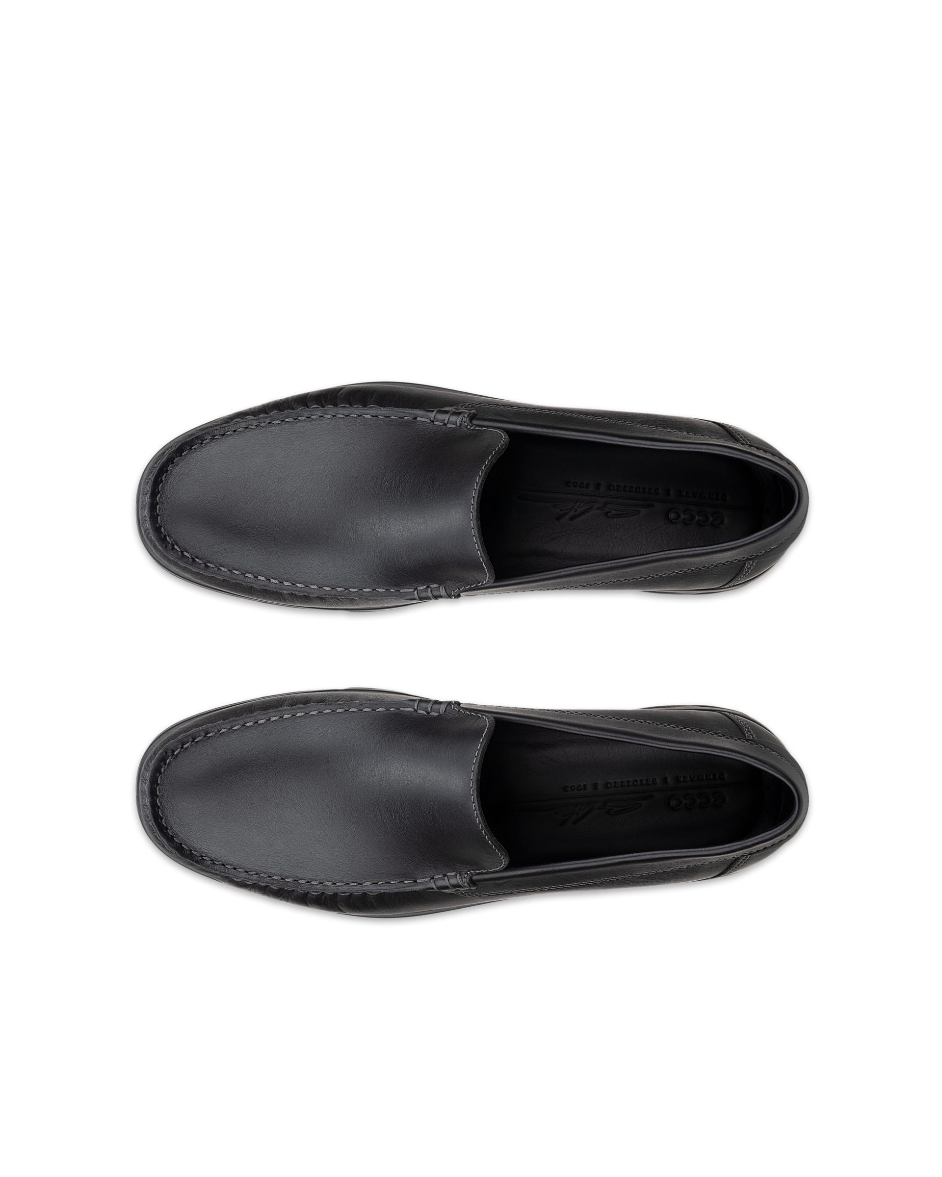Męskie skórzane mokasyny ECCO® S Lite Moc - Czarny - Outside