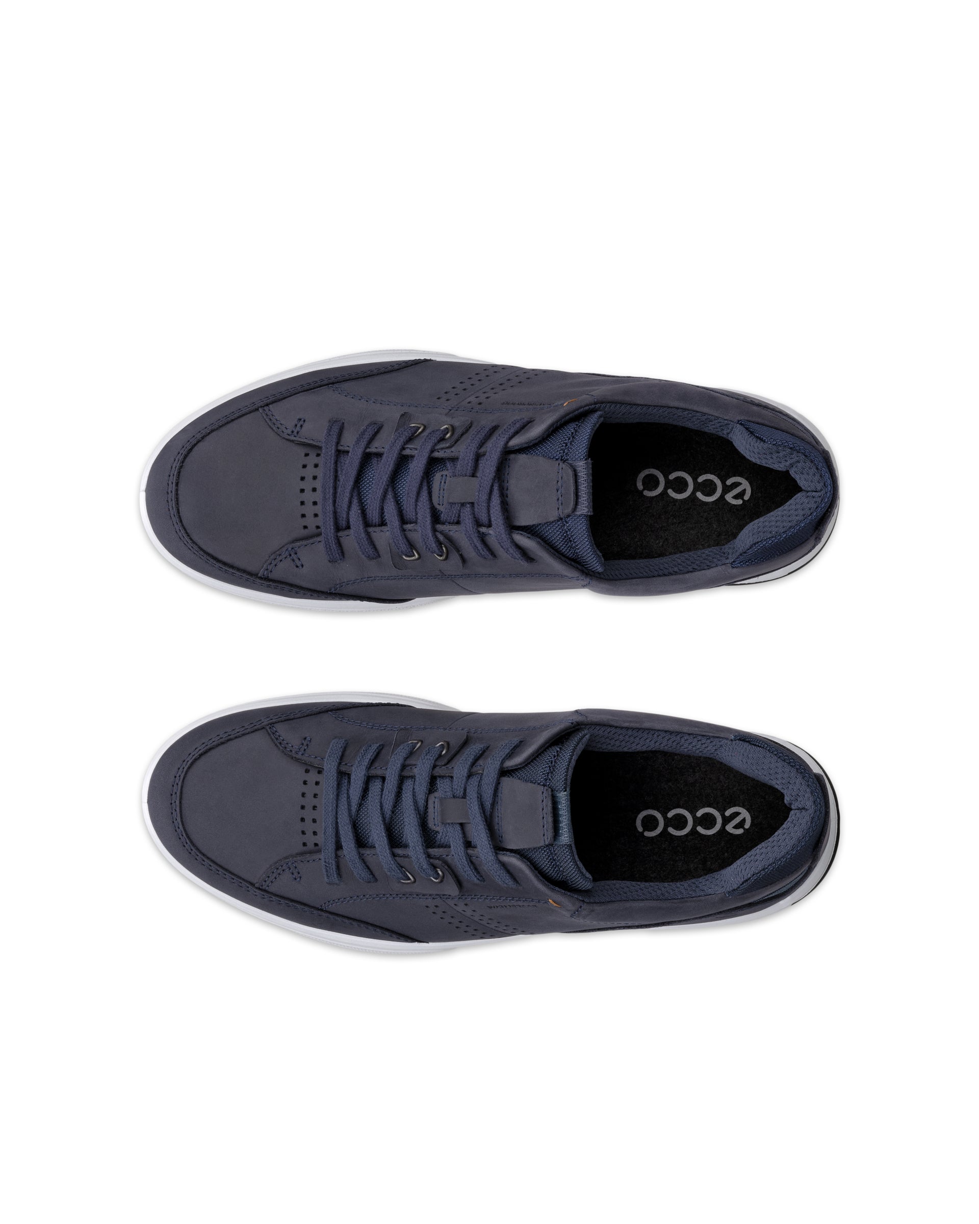 ECCO® Byway 2.0 chaussures imperméable en nubuck pour homme - Bleu - Top left pair