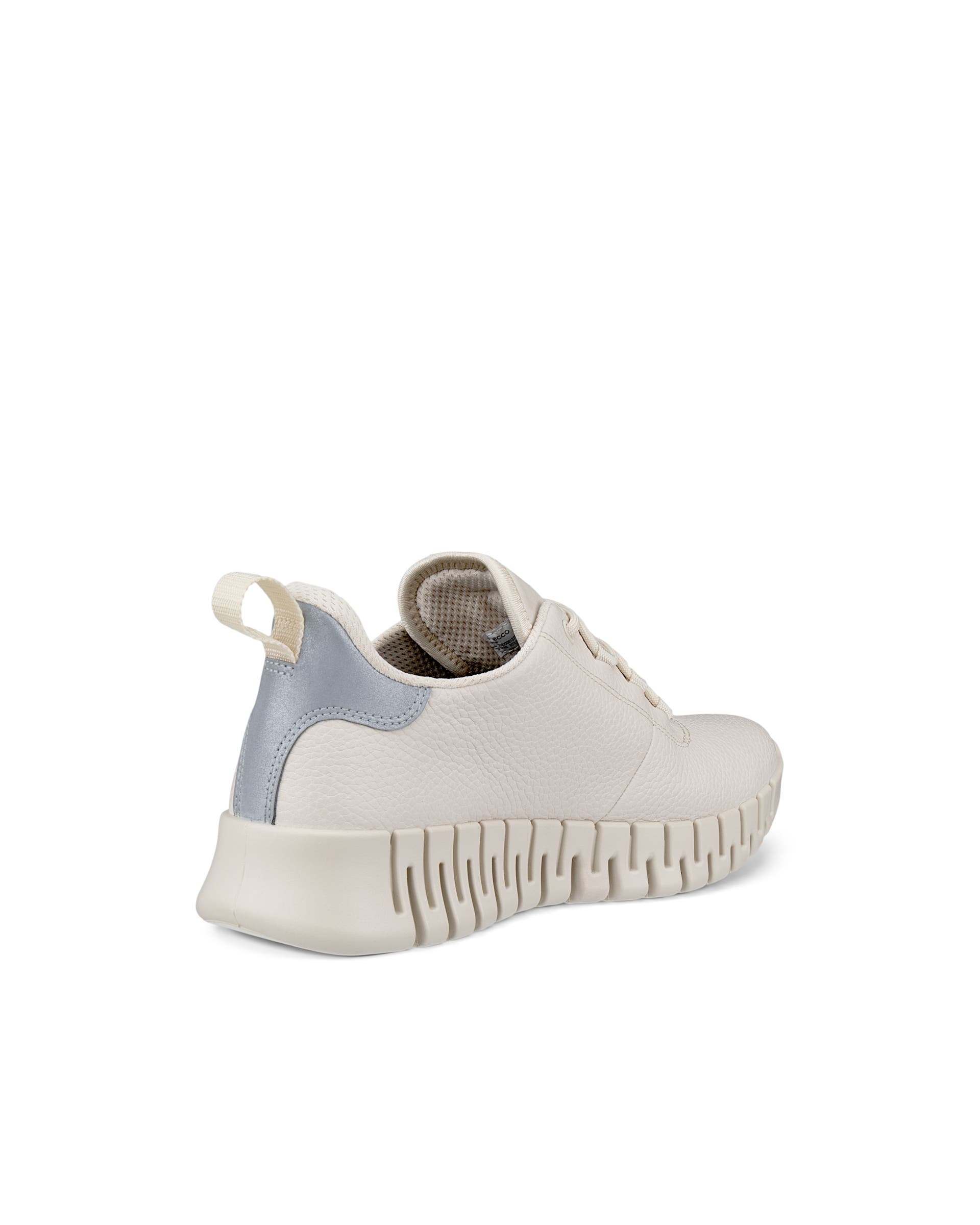 Women's ECCO® Gruuv Leather Gore-Tex Trainer - Beige - Back