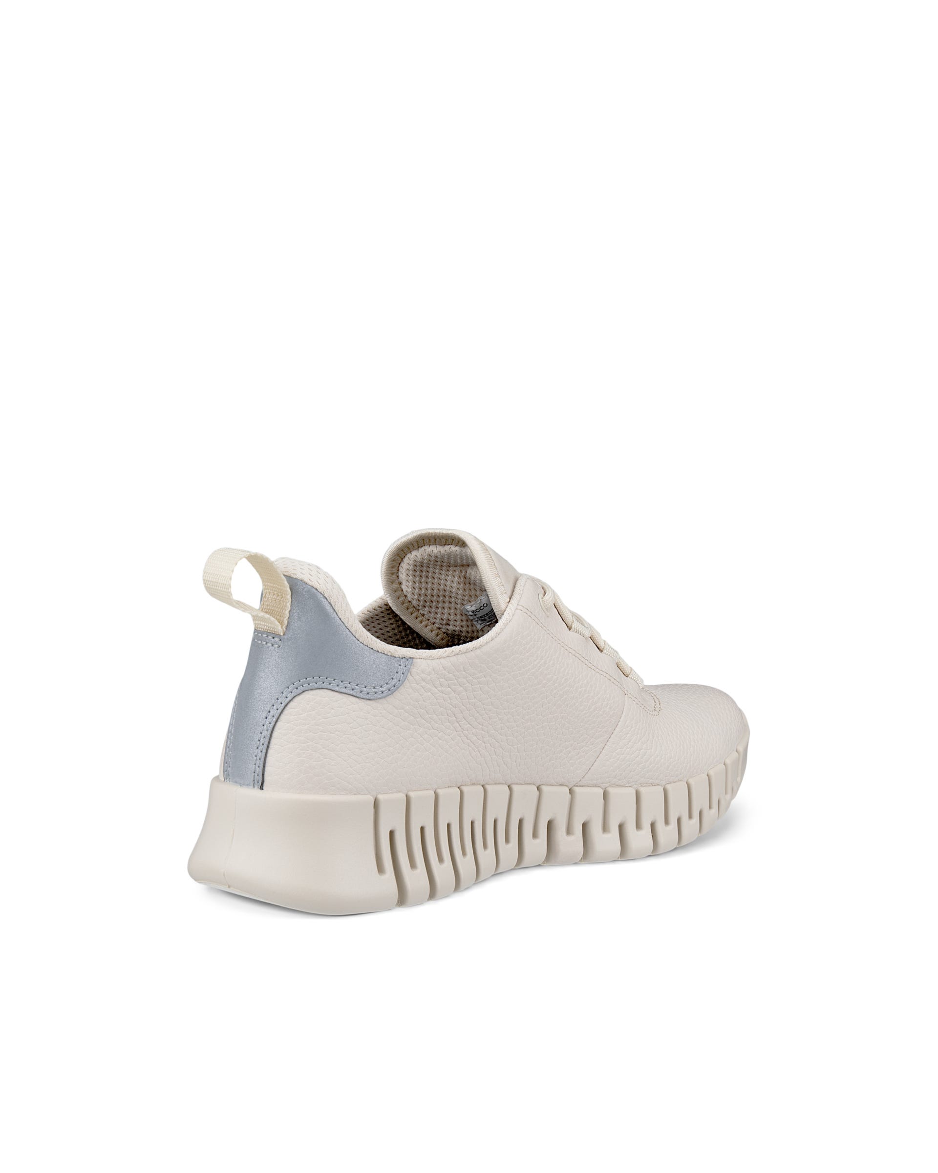 Women's ECCO® Gruuv Leather Gore-Tex Trainer - Beige - Back