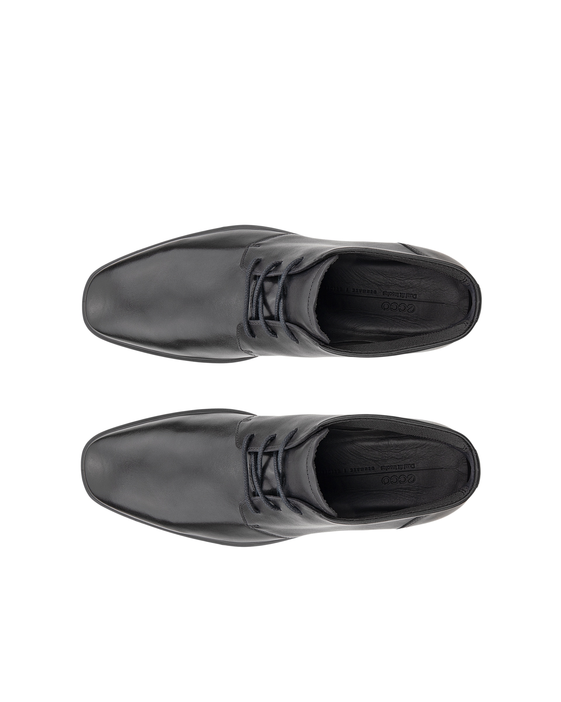 Bottine chukka en cuir ECCO® Metropole Milan pour homme - Noir - Top left pair