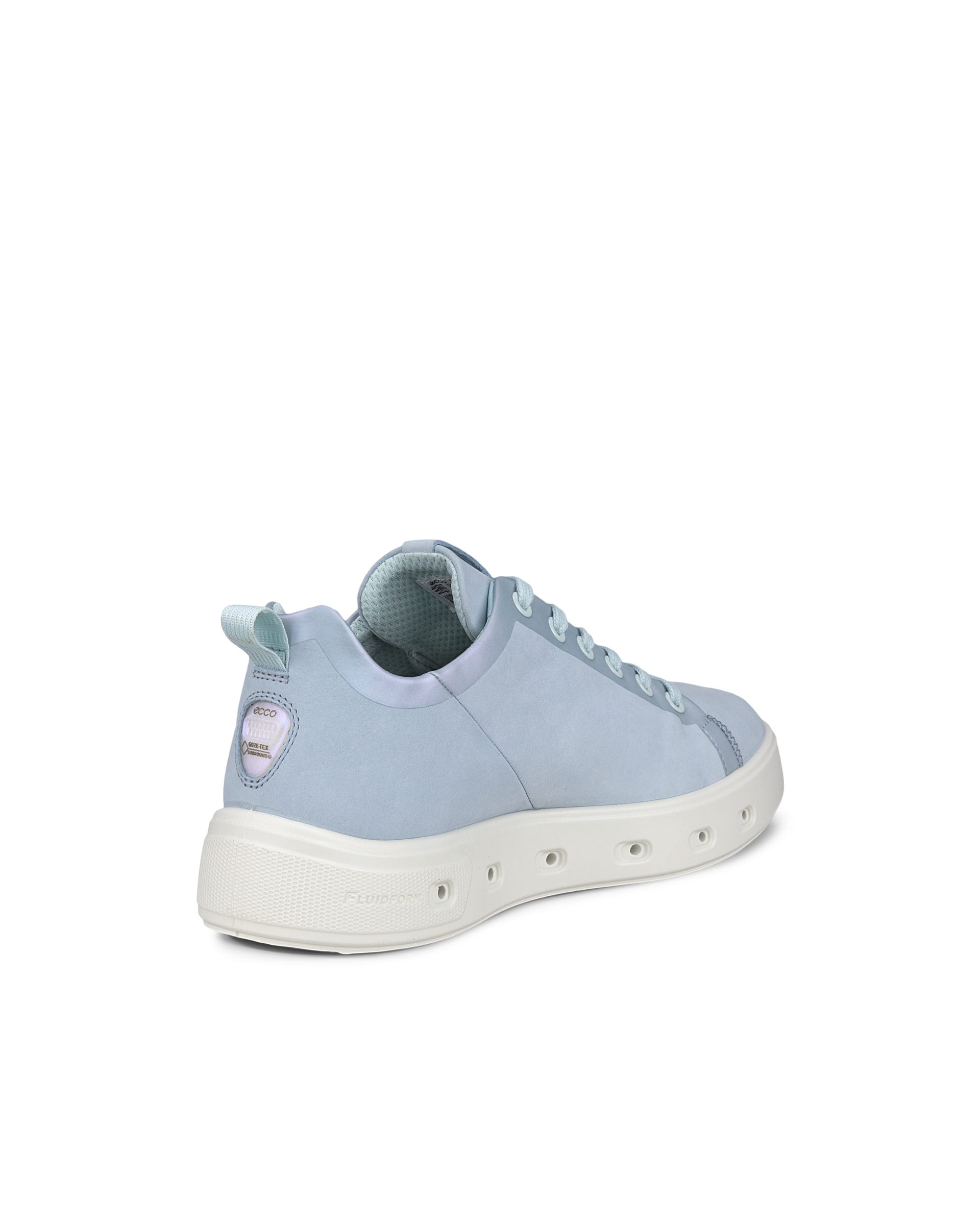 Women's ECCO® Street 720 Nubuck Gore-Tex Sneaker - Blue - Back