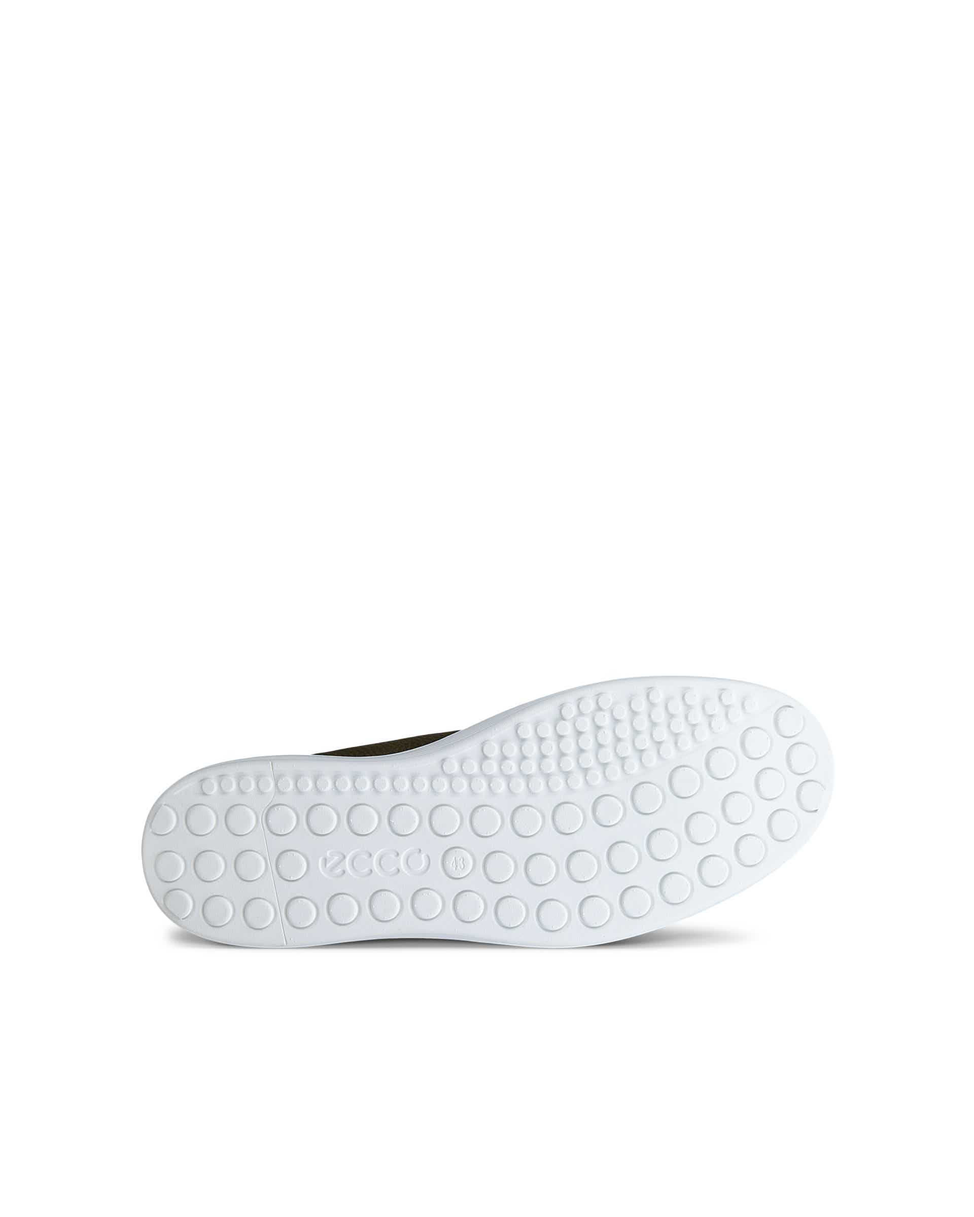ECCO® SOFT 60 heren leren sneaker - Groen - Sole