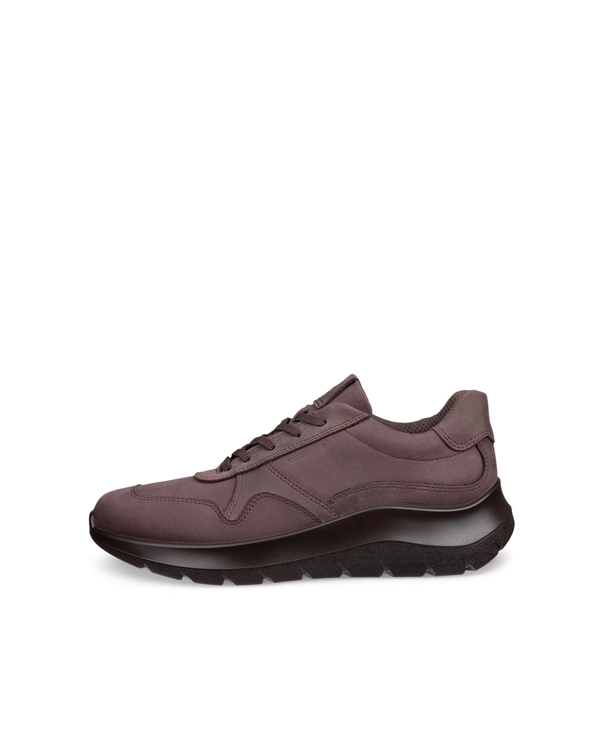 Women's ECCO® VALERIE Leather Trainer - Purple - Outside