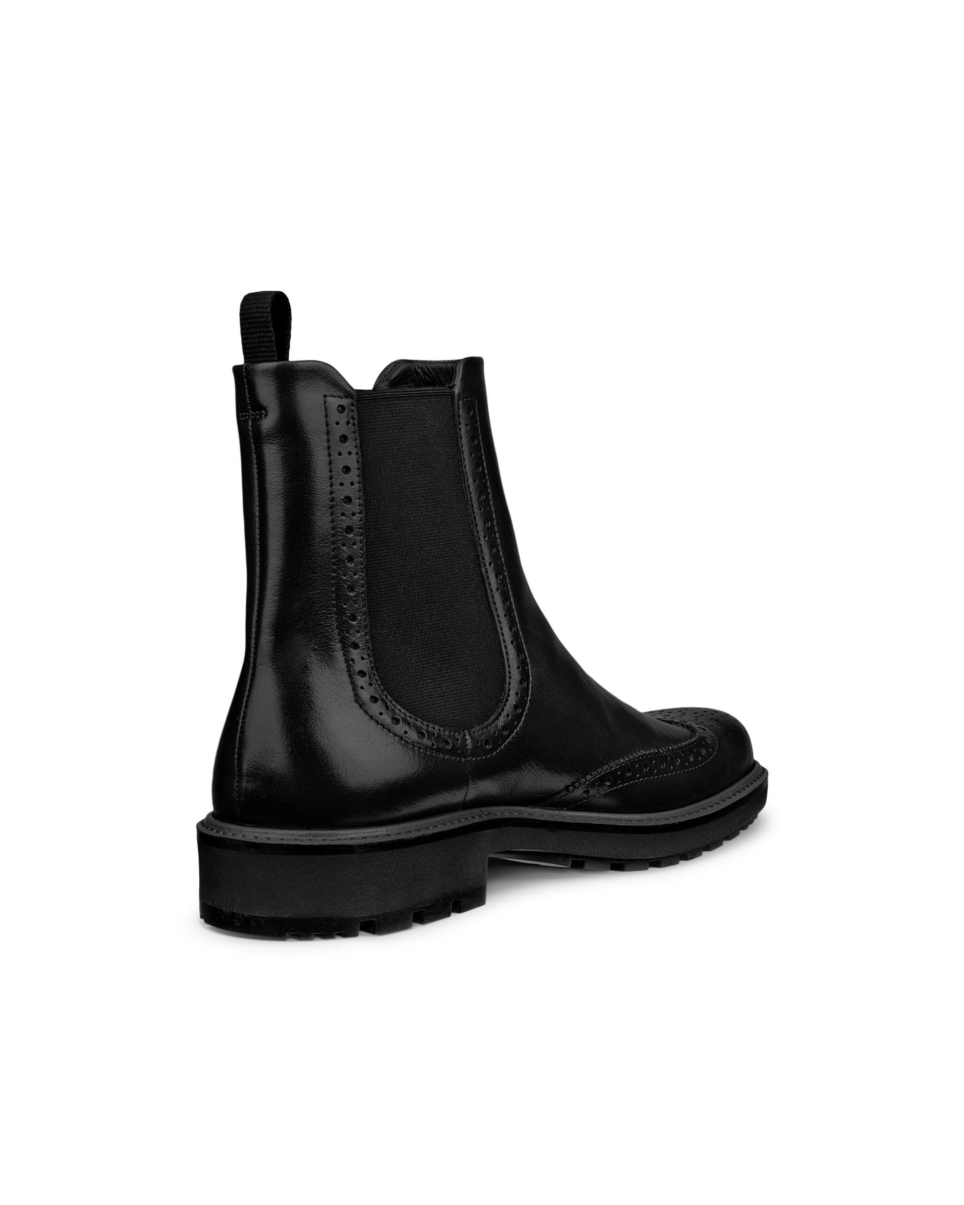 Women's ECCO® METROPOLE OSLO Leather Chelsea Boot - Black - Back