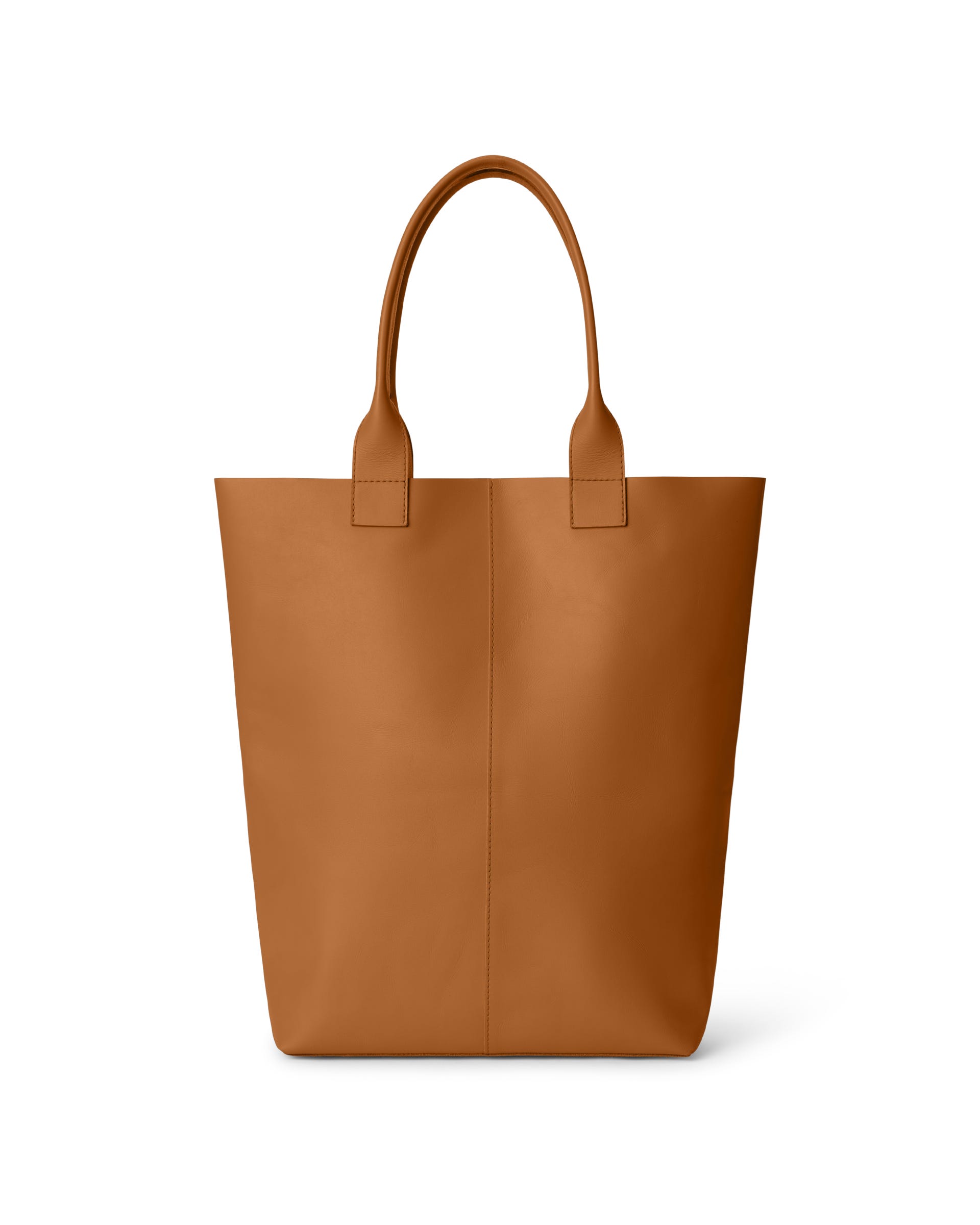 ECCO TOTE REAL LEATHER レザートートバッグ - ブラウン - Back