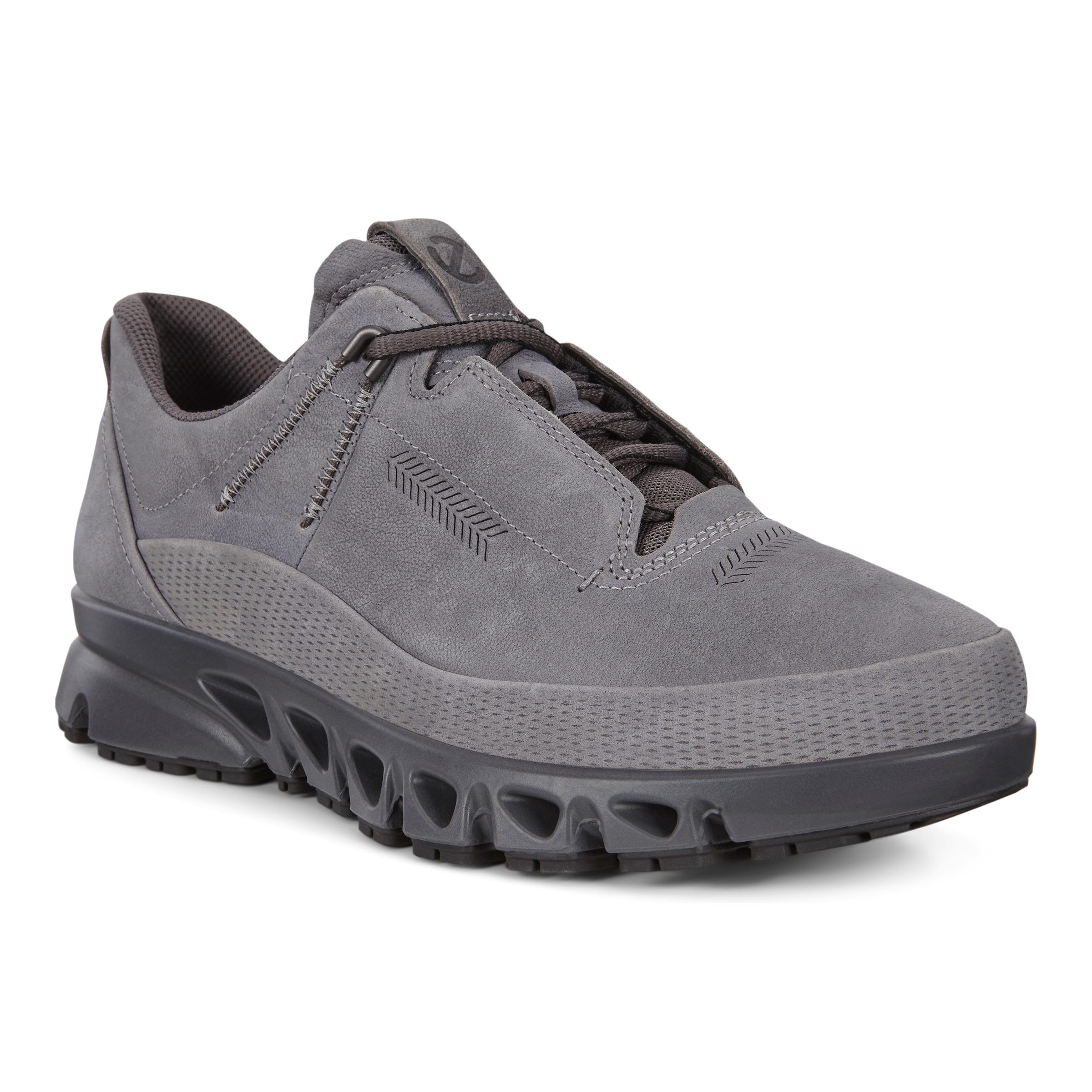 Men's ECCO® Multi-Vent Leather Gore-Tex Outdoor Sneaker - Grey - Main