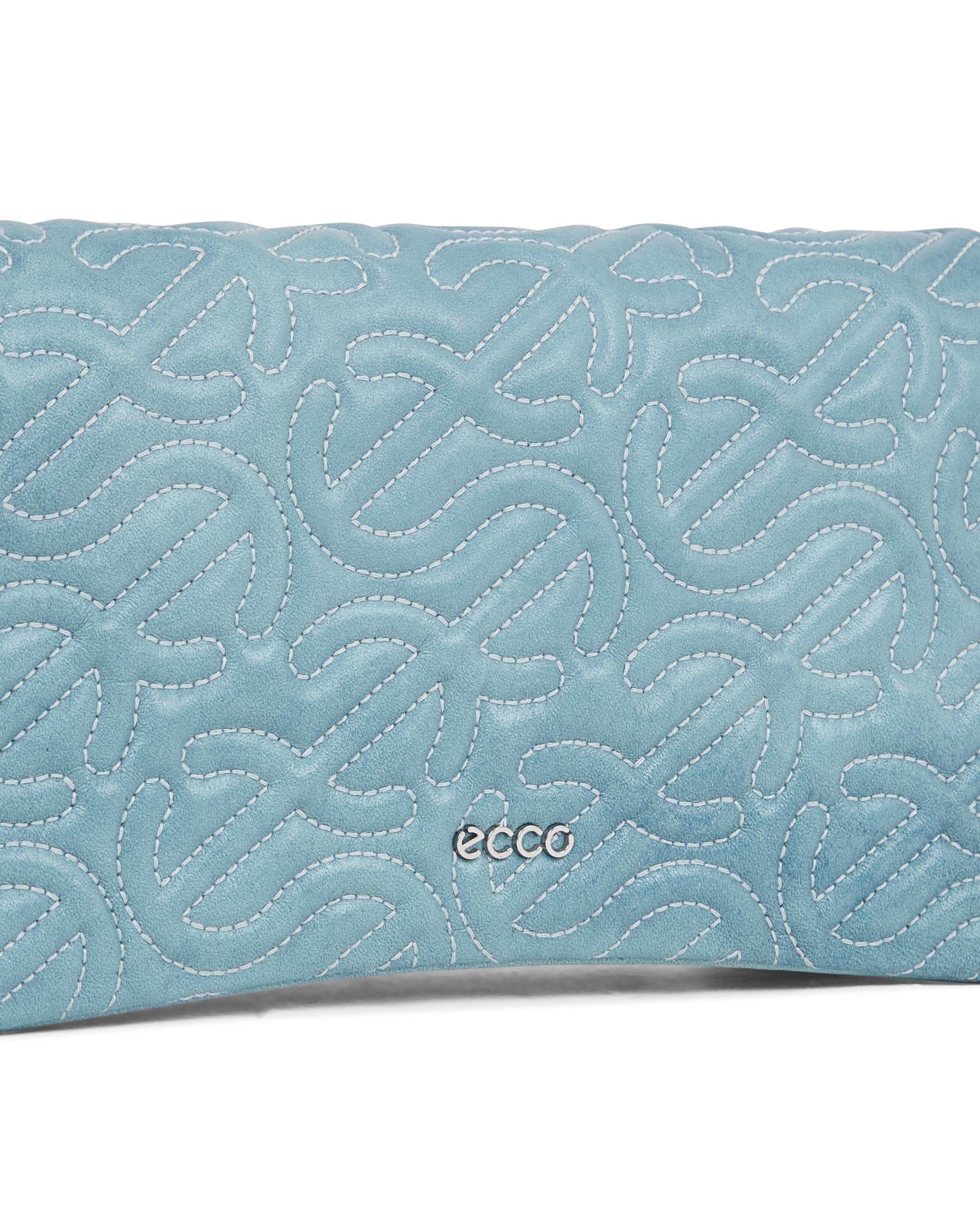 ECCO Pinch Small Quilted Wave Indigo レザークロスボディバッグ - ブルー - Detail-2