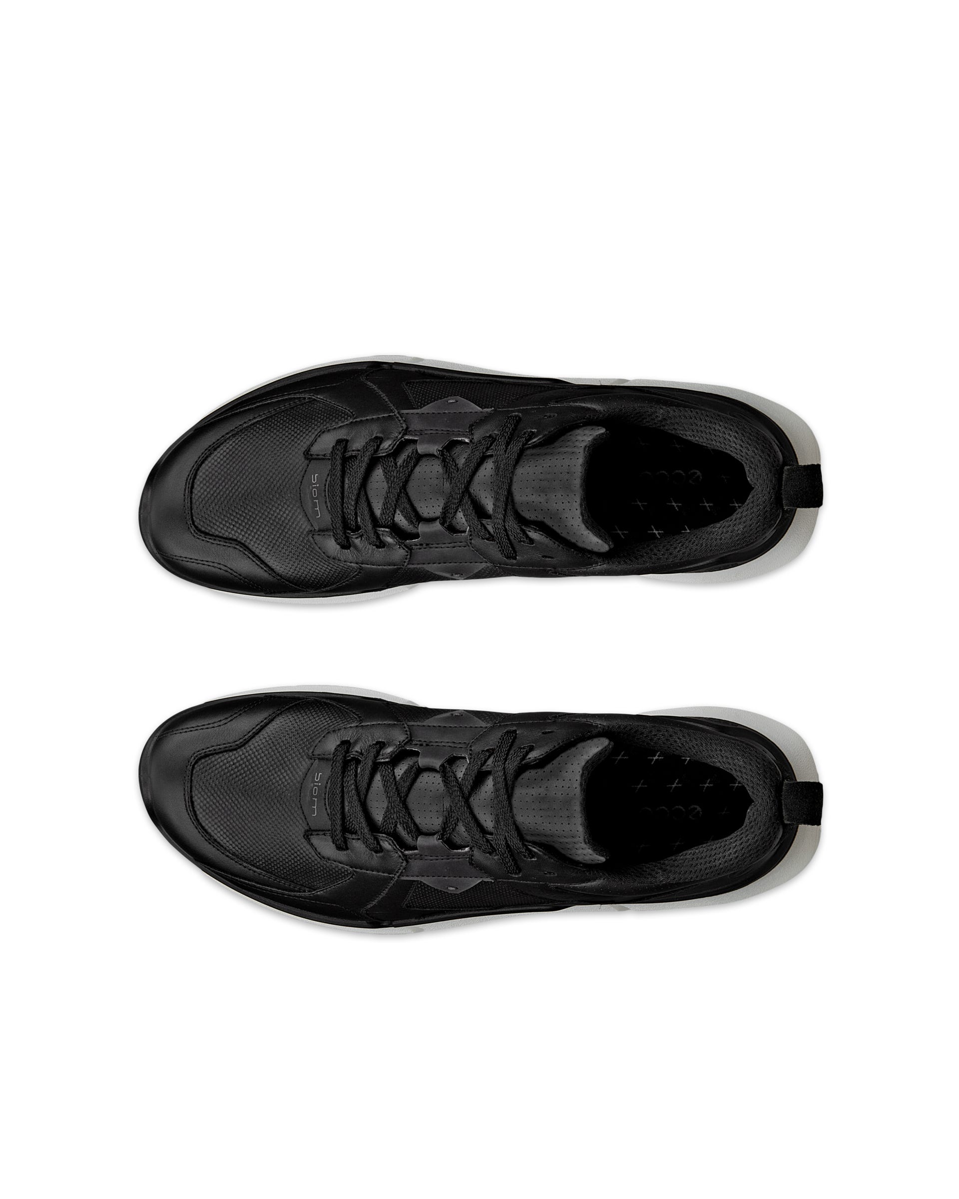 ECCO BIOM 2.2 Men メンズ レザーGore-Texスニーカー - ブラック - Top left pair