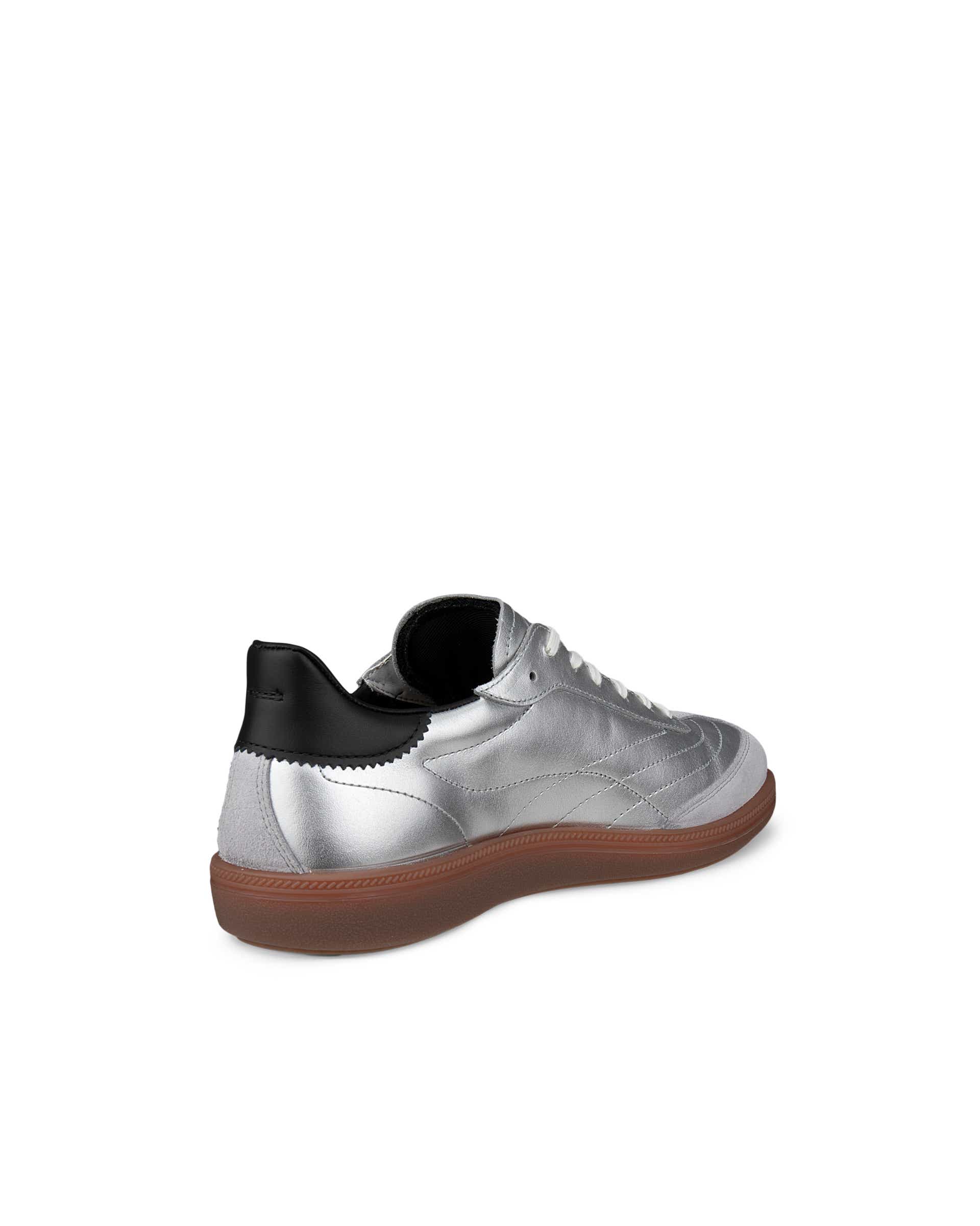 ECCO SOFT 11 WOMEN ウィメンズ レザースニーカー - シルバー - Back