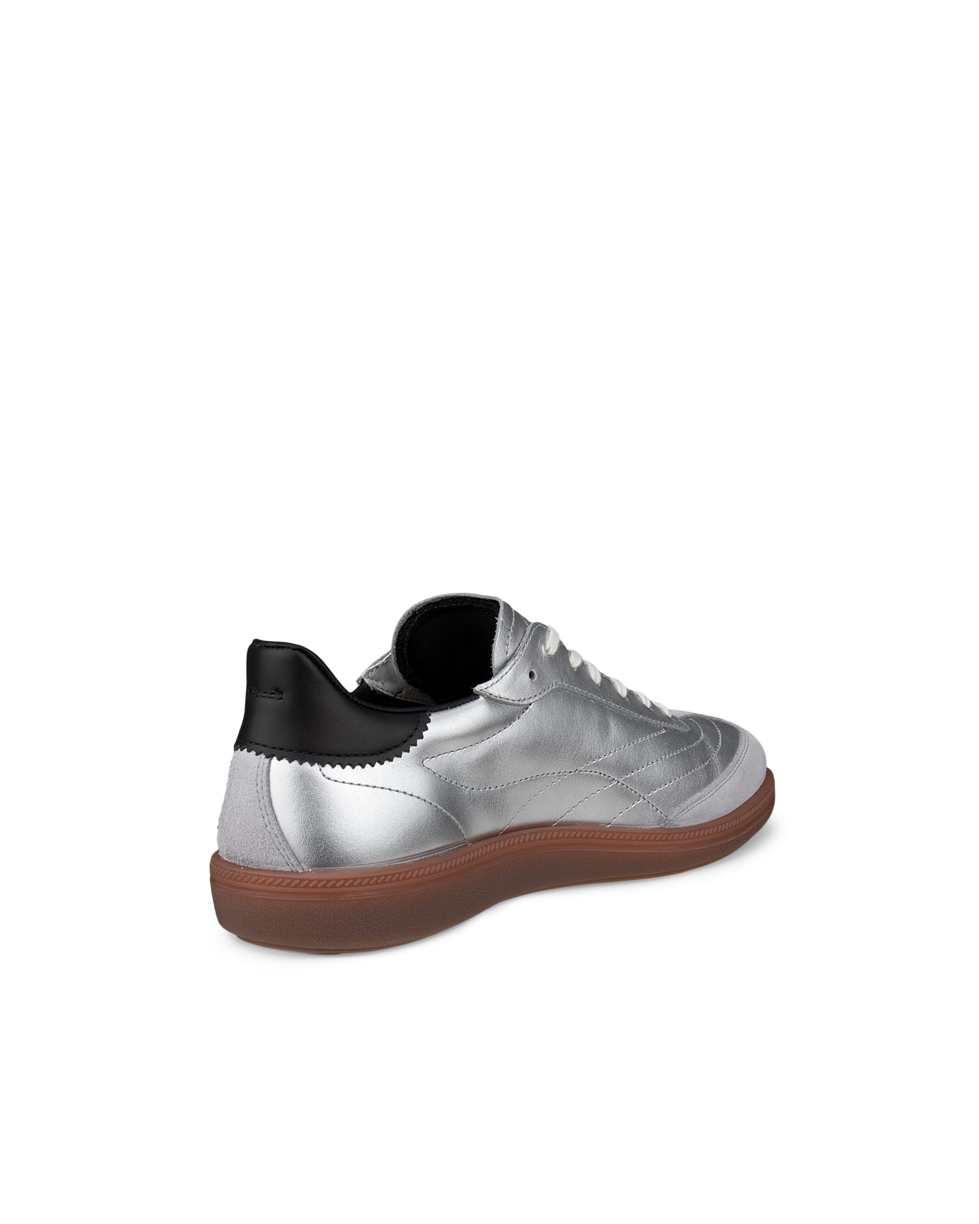 ECCO SOFT 11 WOMEN ウィメンズ レザースニーカー - シルバー - Back