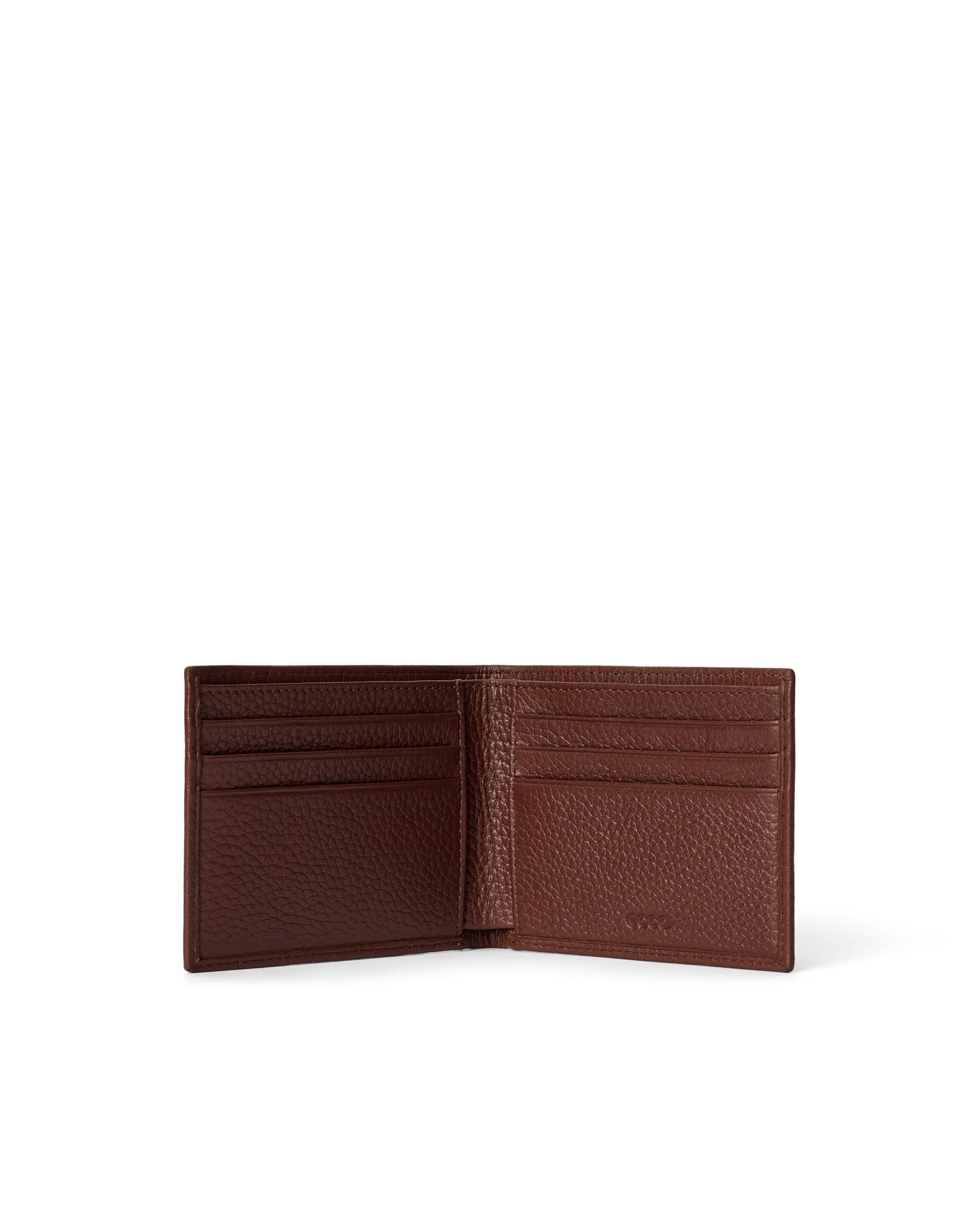 ECCO® Essential kisméretű bőr pénztárca - Barna - Inside