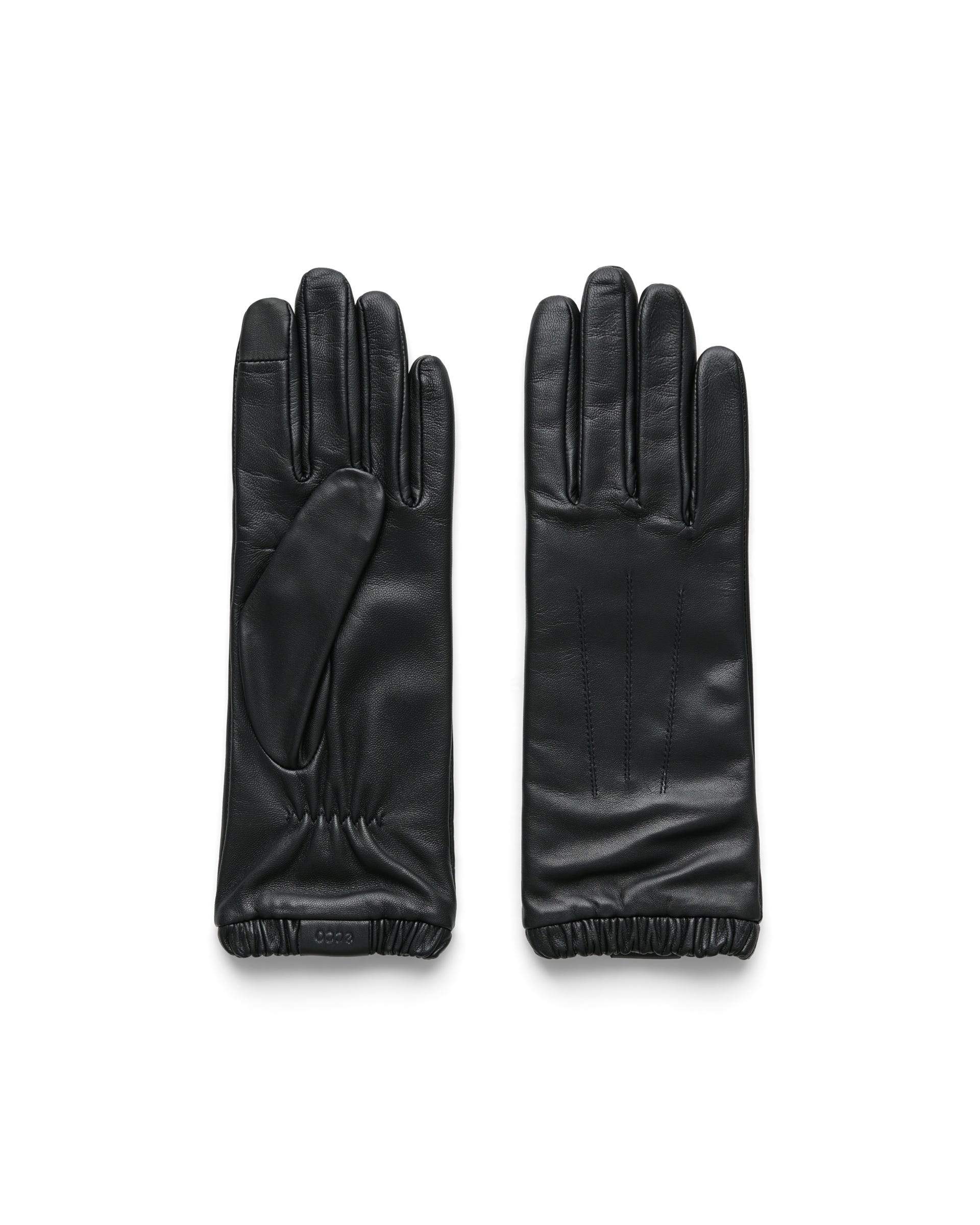 ECCO Gloves Classic ウィメンズ レザーグローブ - ブラック - Main