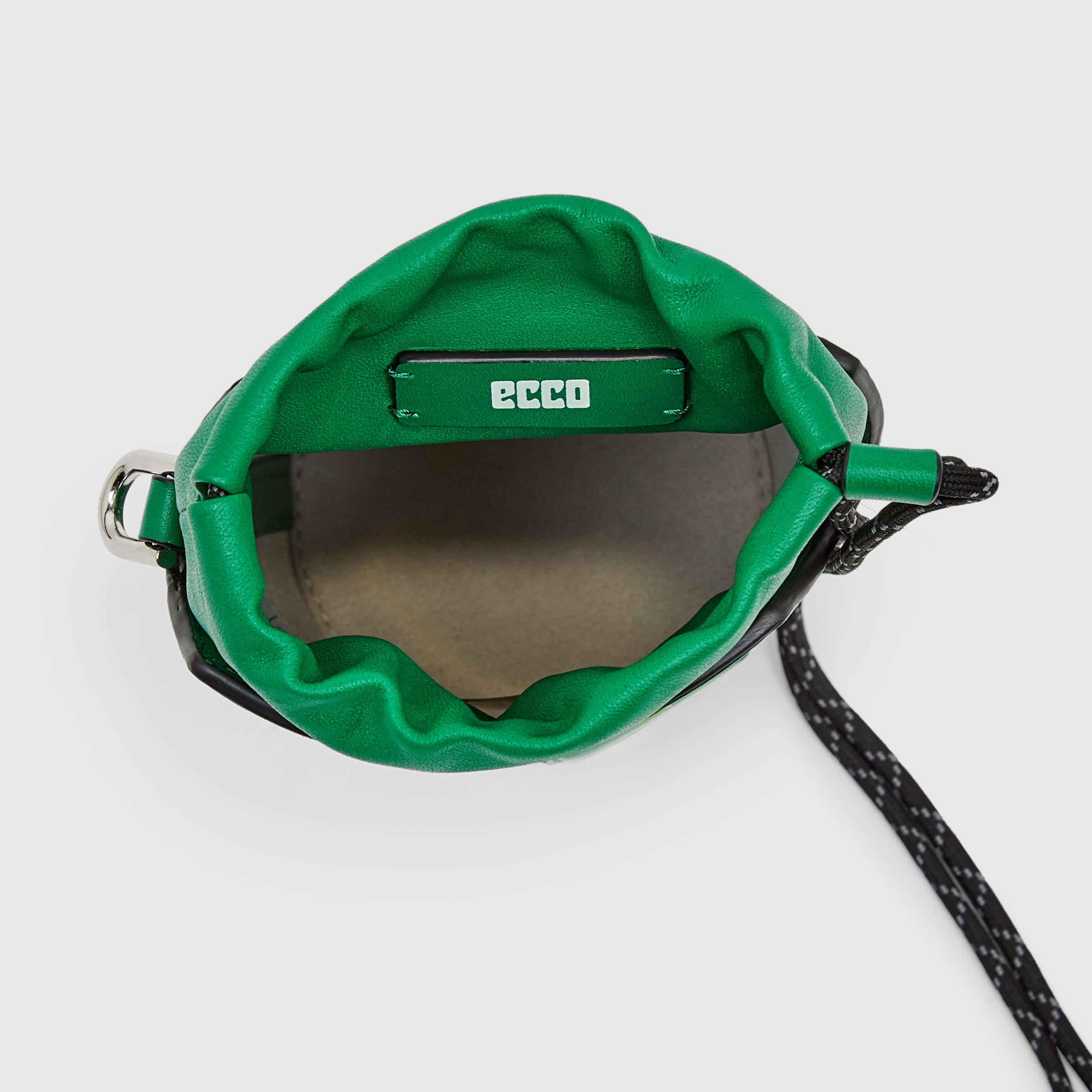 ECCO® E Leather Sling Double E Bag - Green - Birdeye